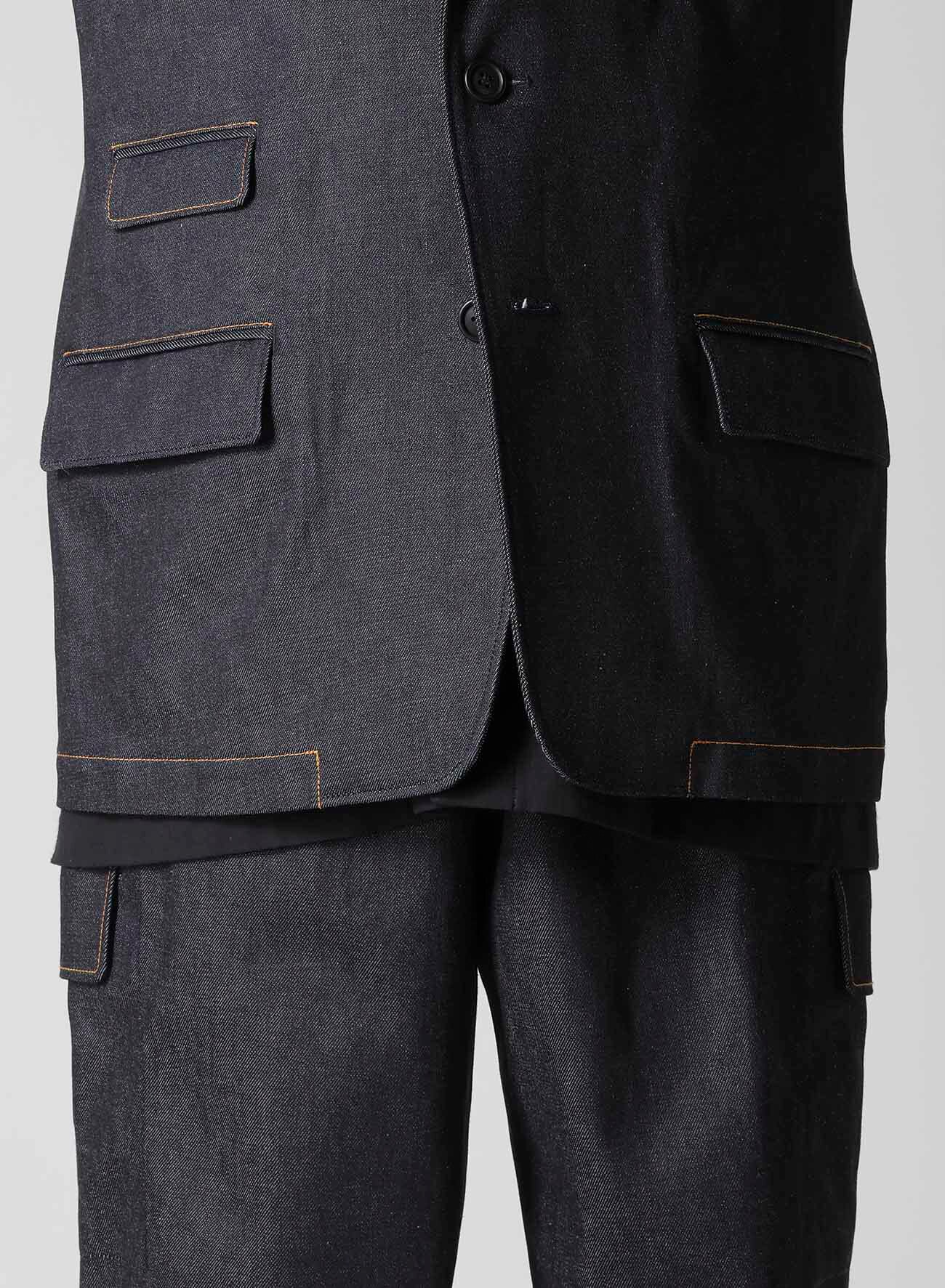 January 11, 10:00(JST) Release] 13oz UNEVEN YARN DENIM JACKET WITH 3-BUTTONS COLOR COMBI_6