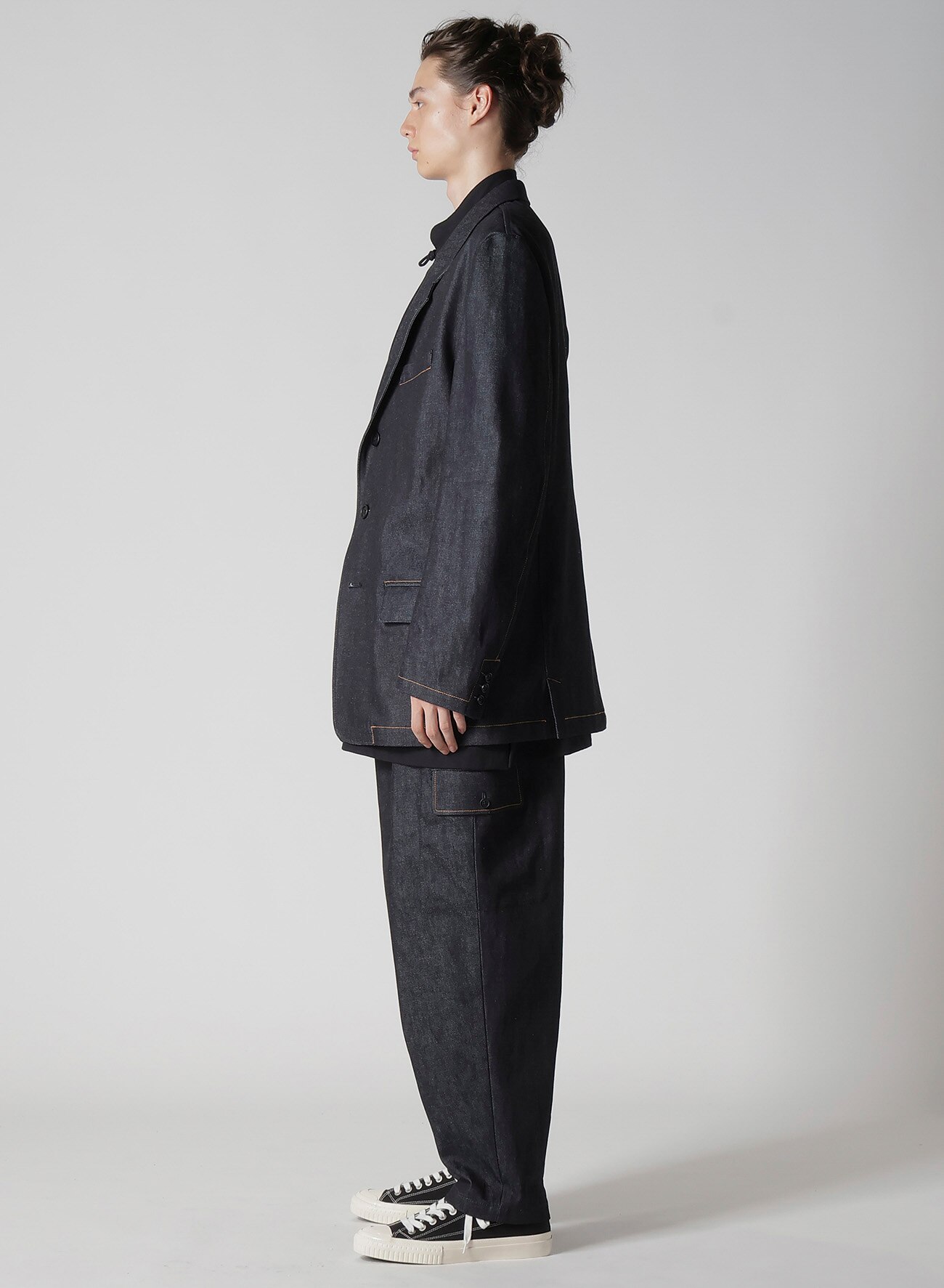 January 11, 10:00(JST) Release] 13oz UNEVEN YARN DENIM JACKET WITH 3-BUTTONS COLOR COMBI_9