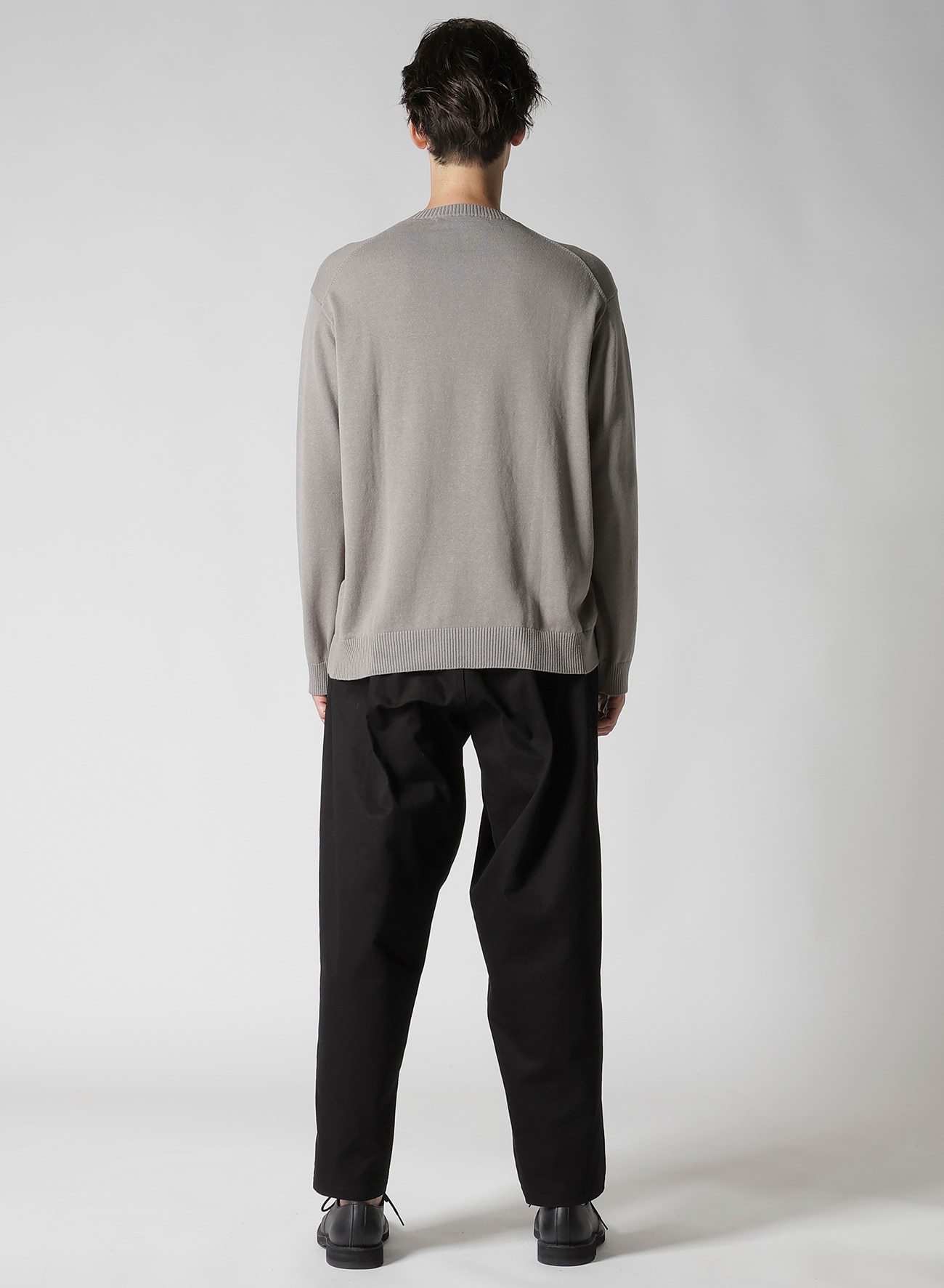 Y's for men INTERSIA LOGO ROUND NECK PULL OVER KNIT_10