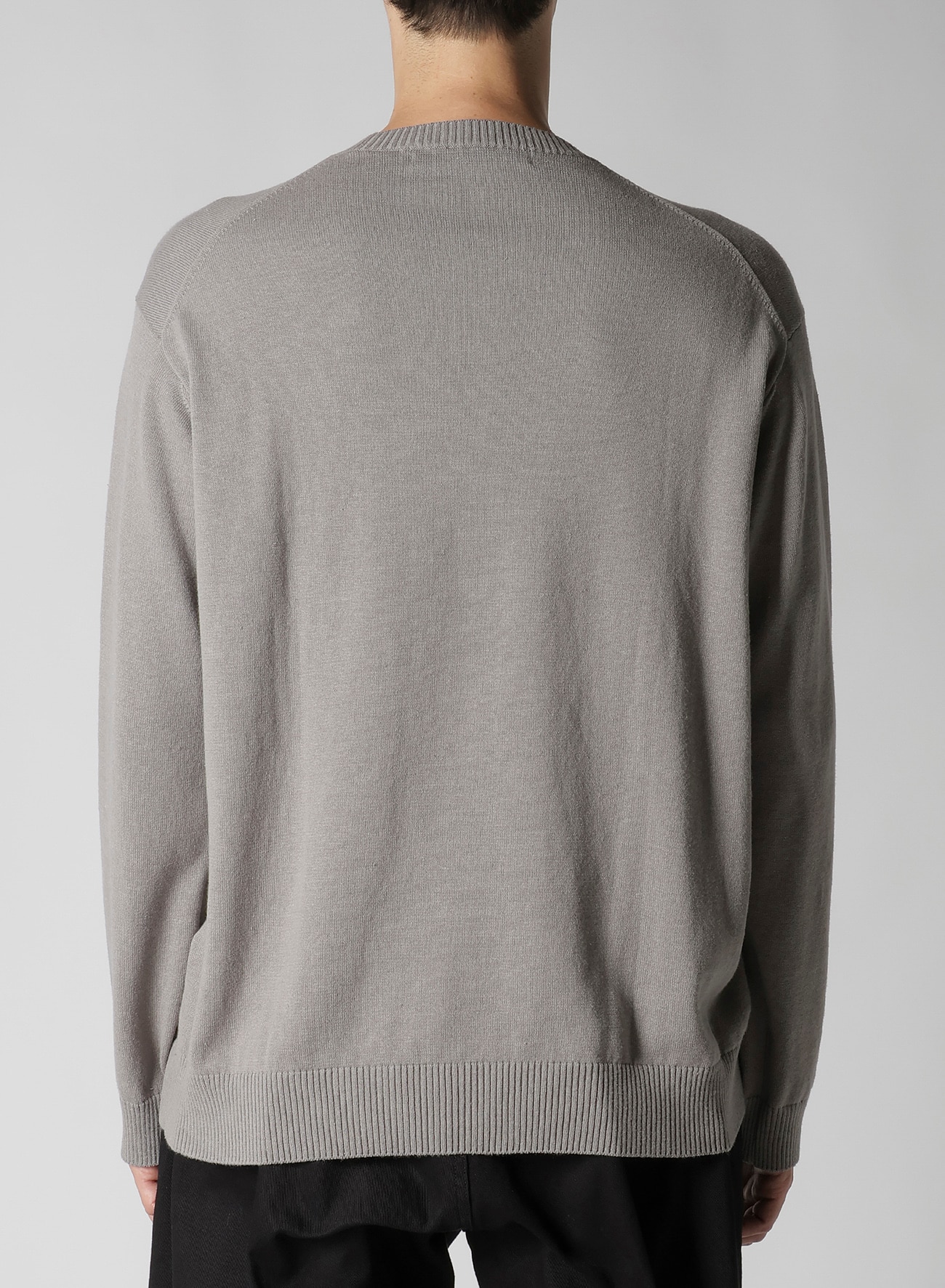 Y's for men INTERSIA LOGO ROUND NECK PULL OVER KNIT_2