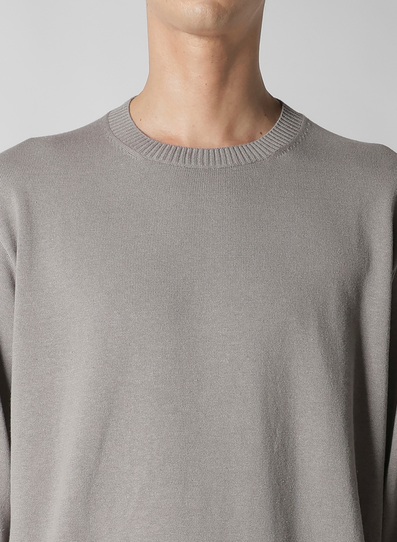 Y's for men INTERSIA LOGO ROUND NECK PULL OVER KNIT_3