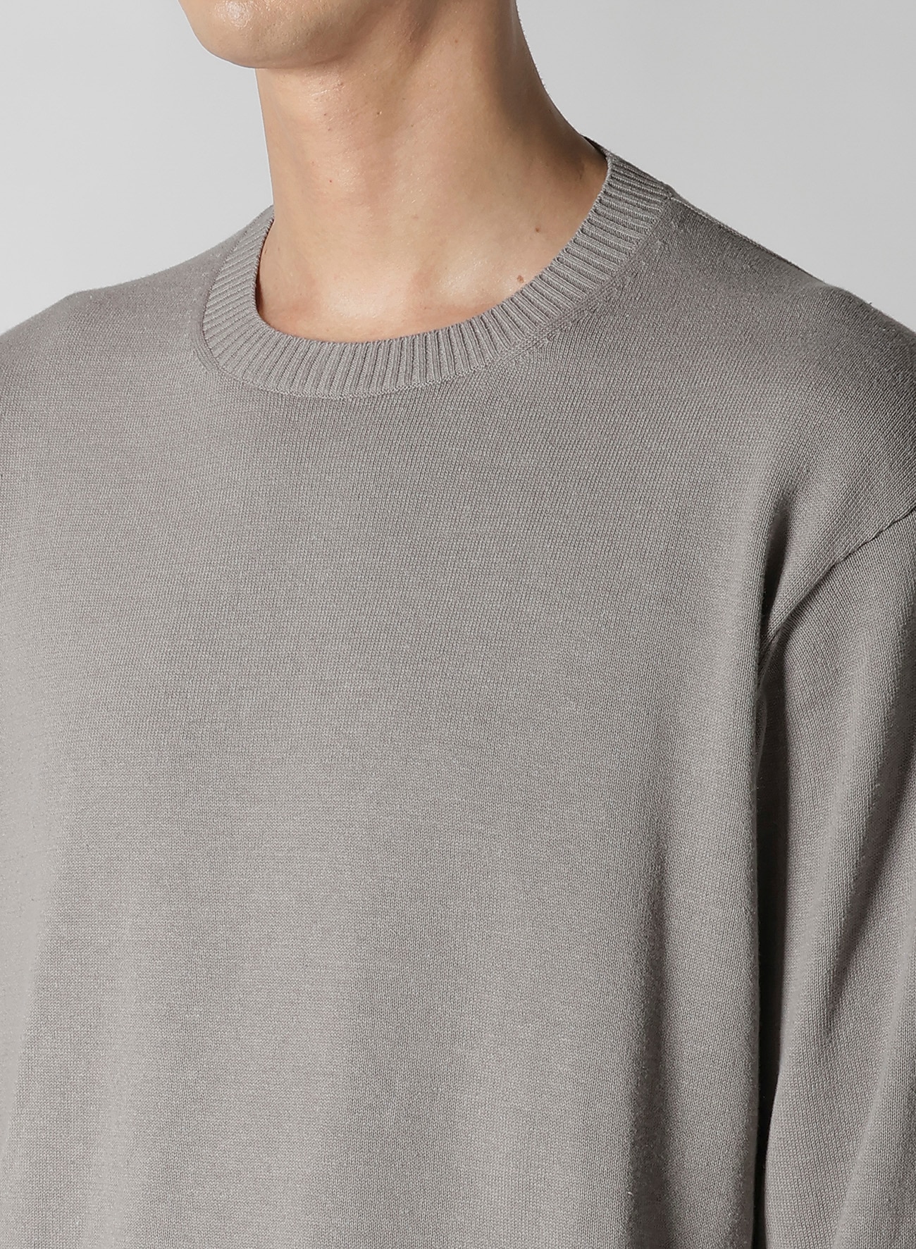 Y's for men INTERSIA LOGO ROUND NECK PULL OVER KNIT_4