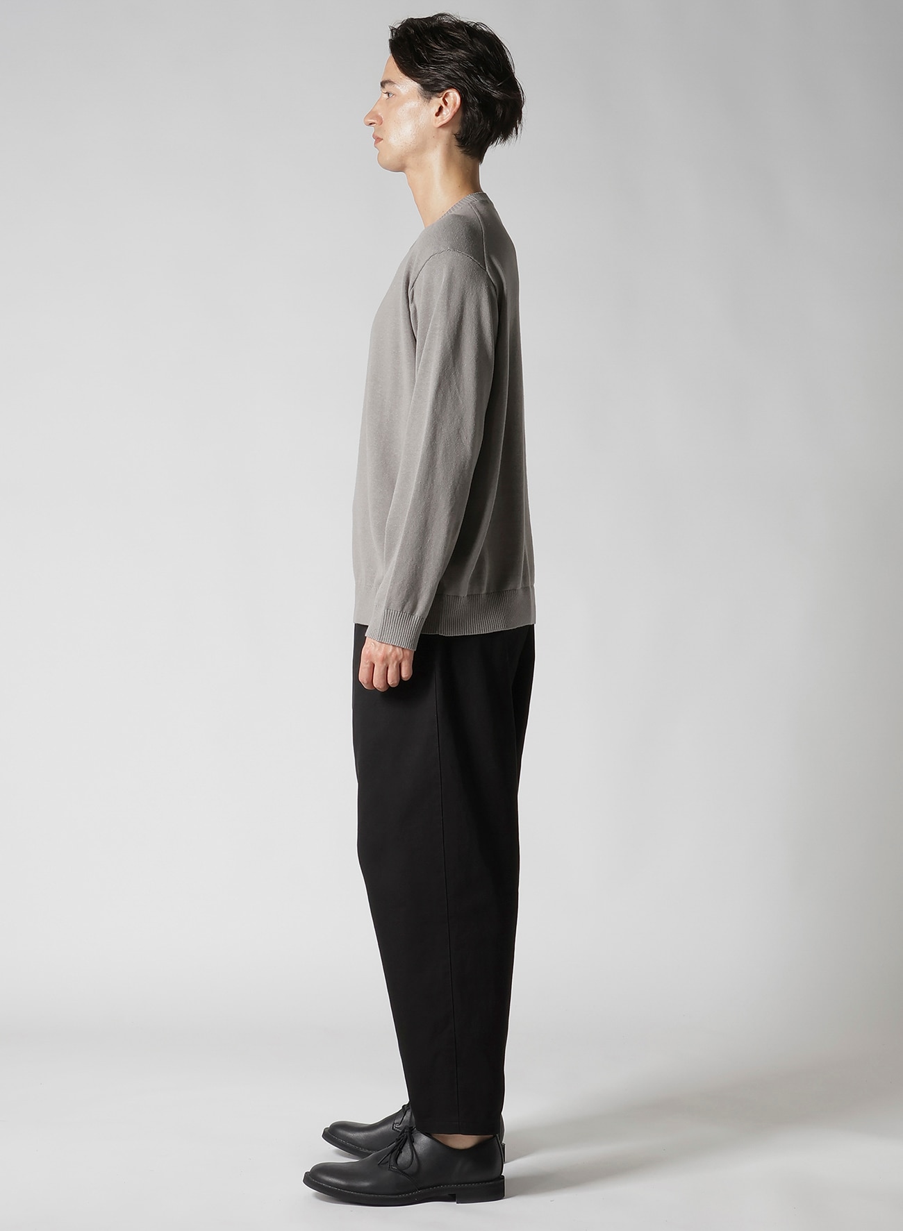 Y's for men INTERSIA LOGO ROUND NECK PULL OVER KNIT_9