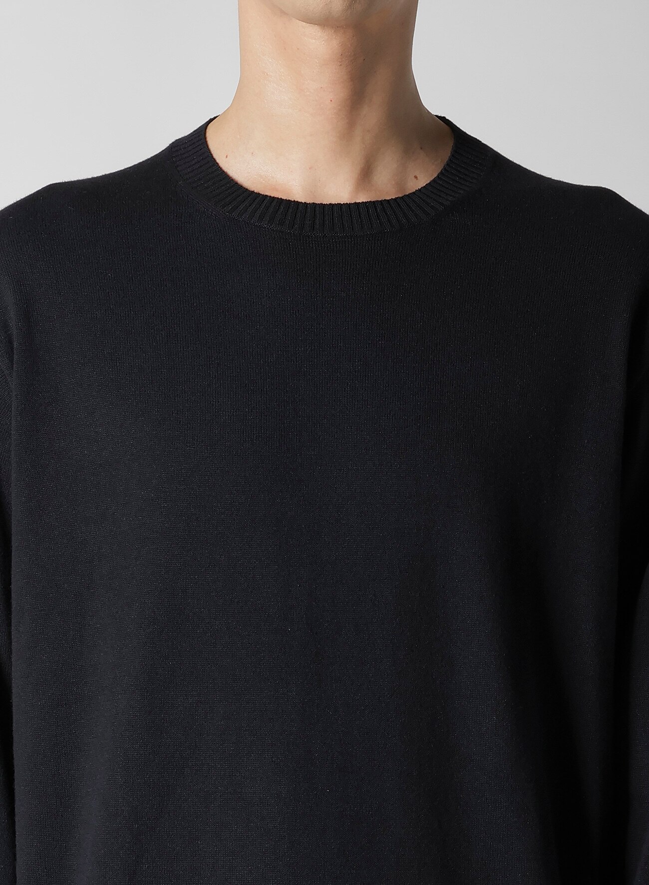 Y's for men INTERSIA LOGO ROUND NECK PULL OVER KNIT_3