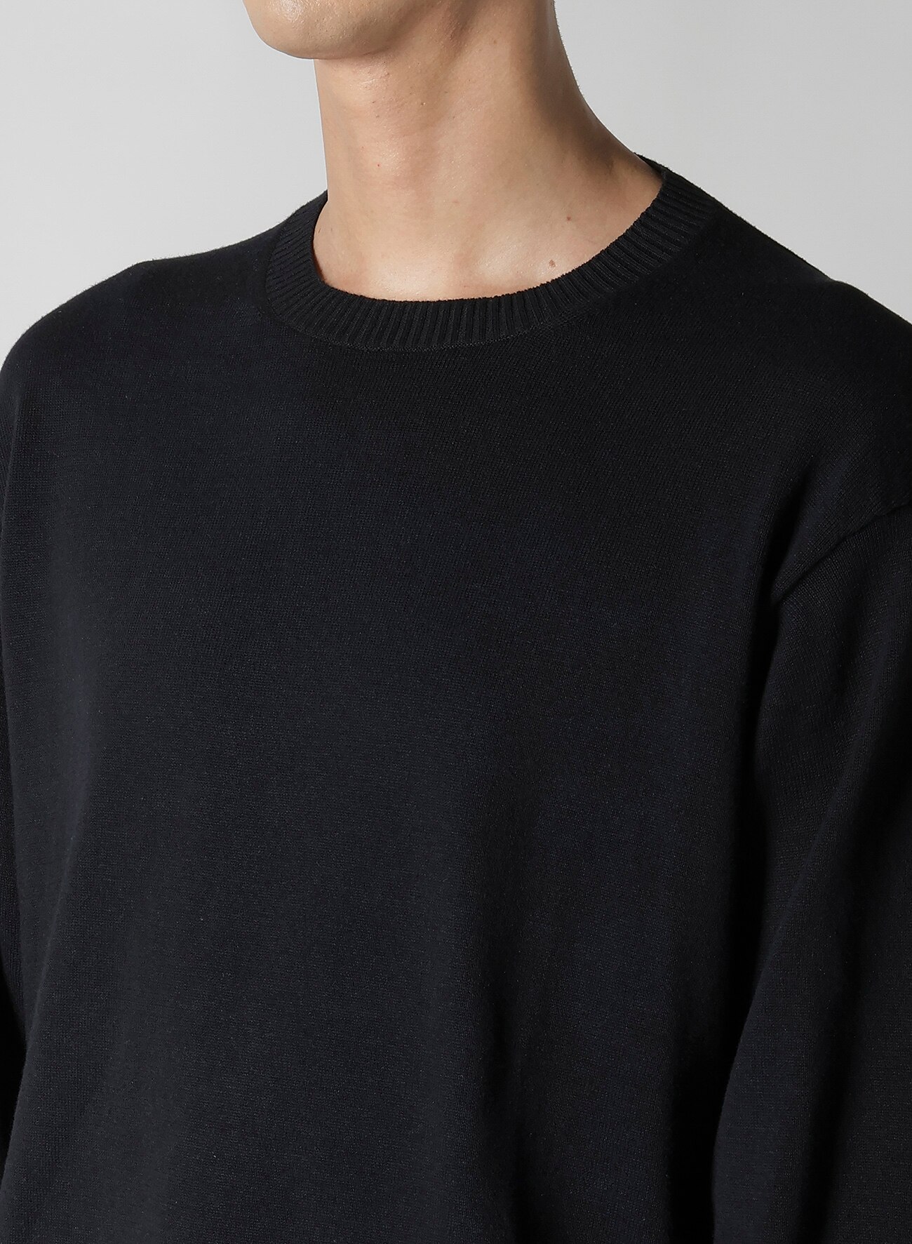 Y's for men INTERSIA LOGO ROUND NECK PULL OVER KNIT_4