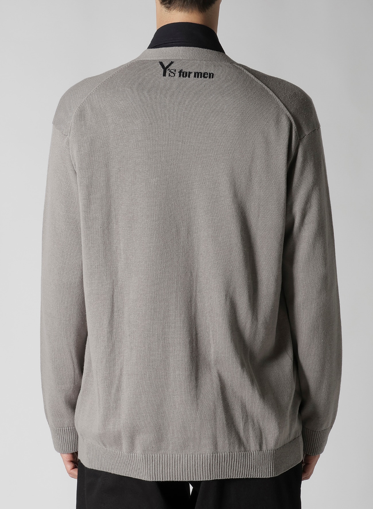 Y's for men INTERSIA LOGO CARDIGAN_2