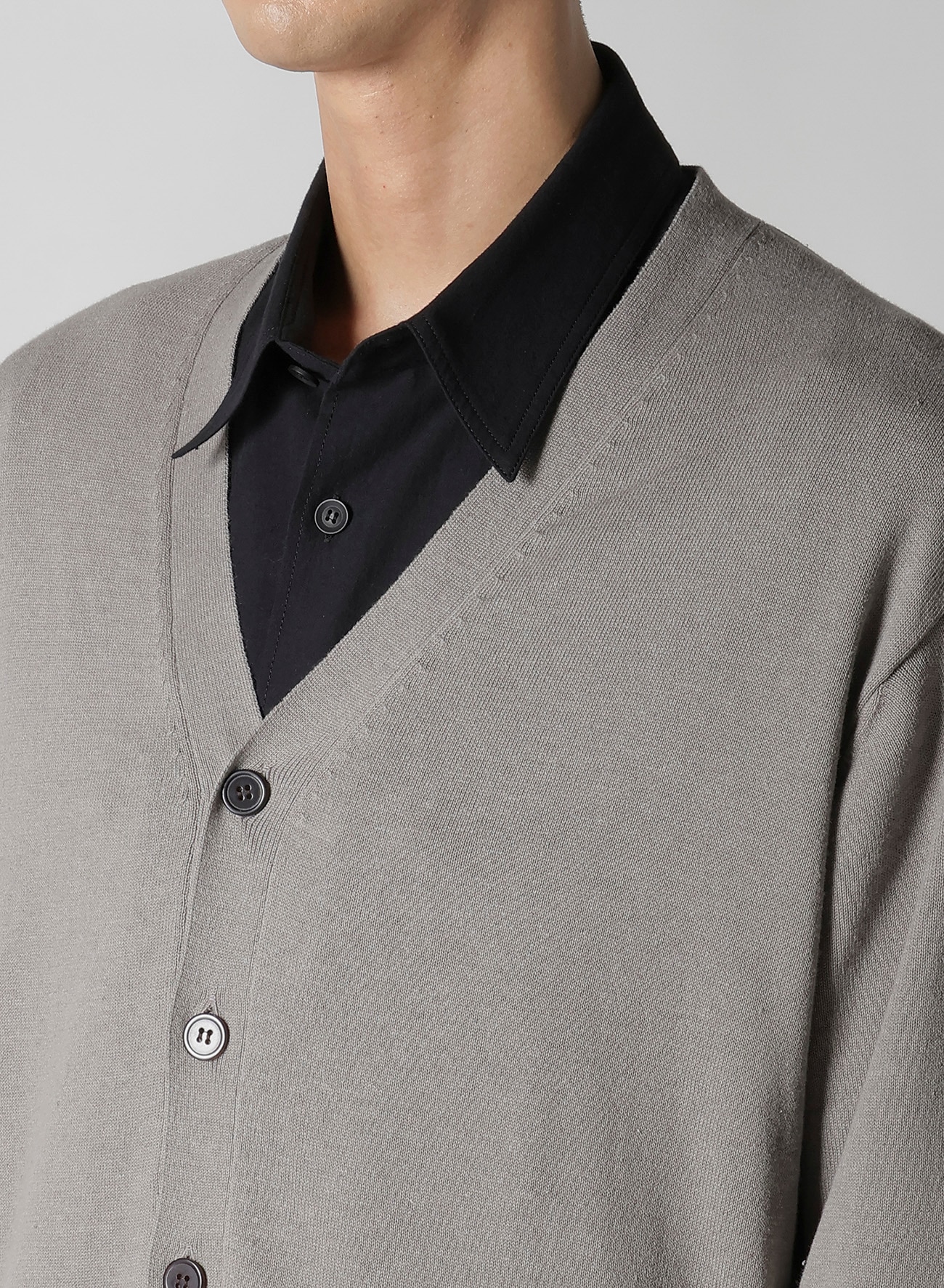 Y's for men INTERSIA LOGO CARDIGAN_3