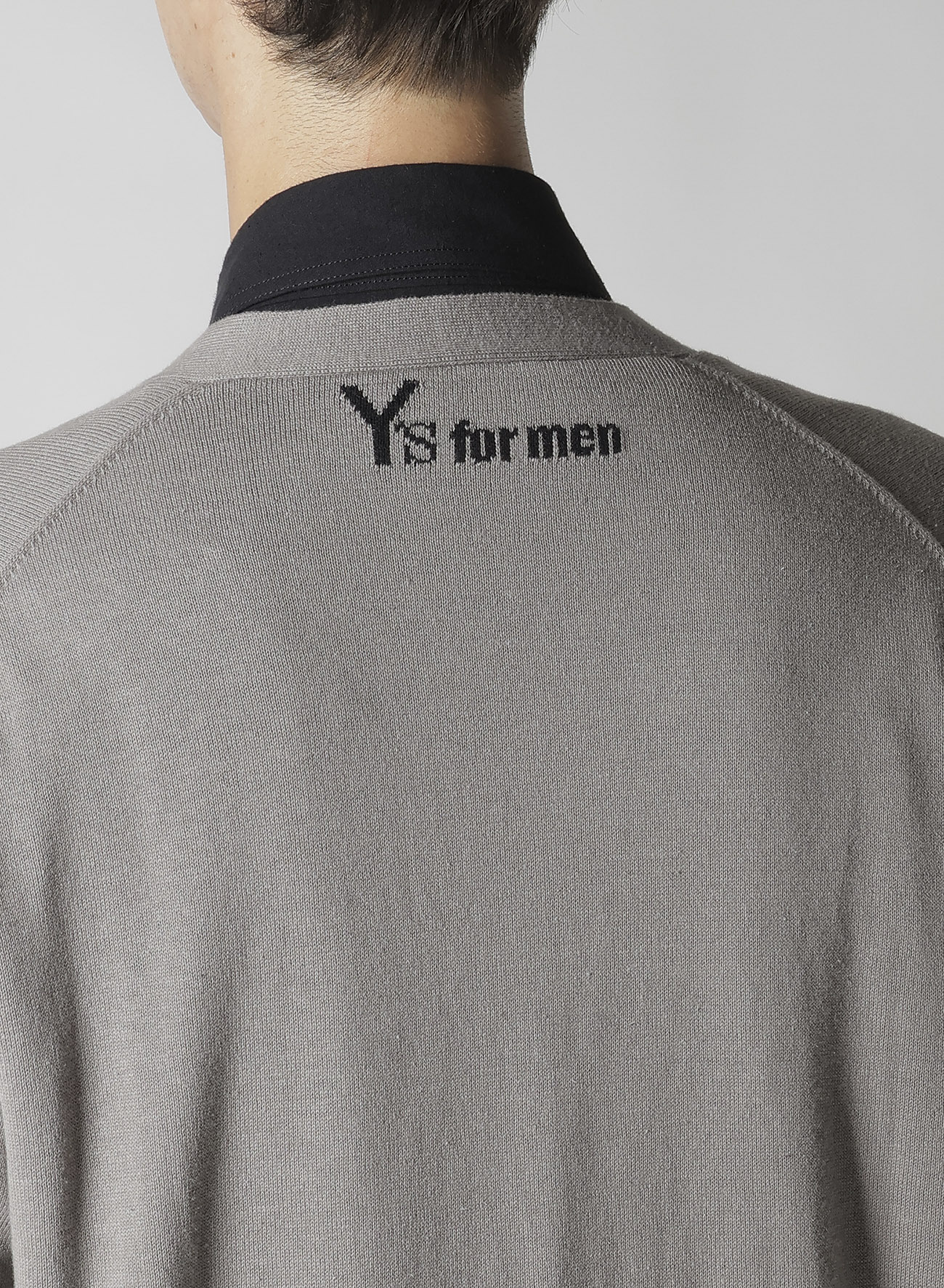 Y's for men INTERSIA LOGO CARDIGAN_4