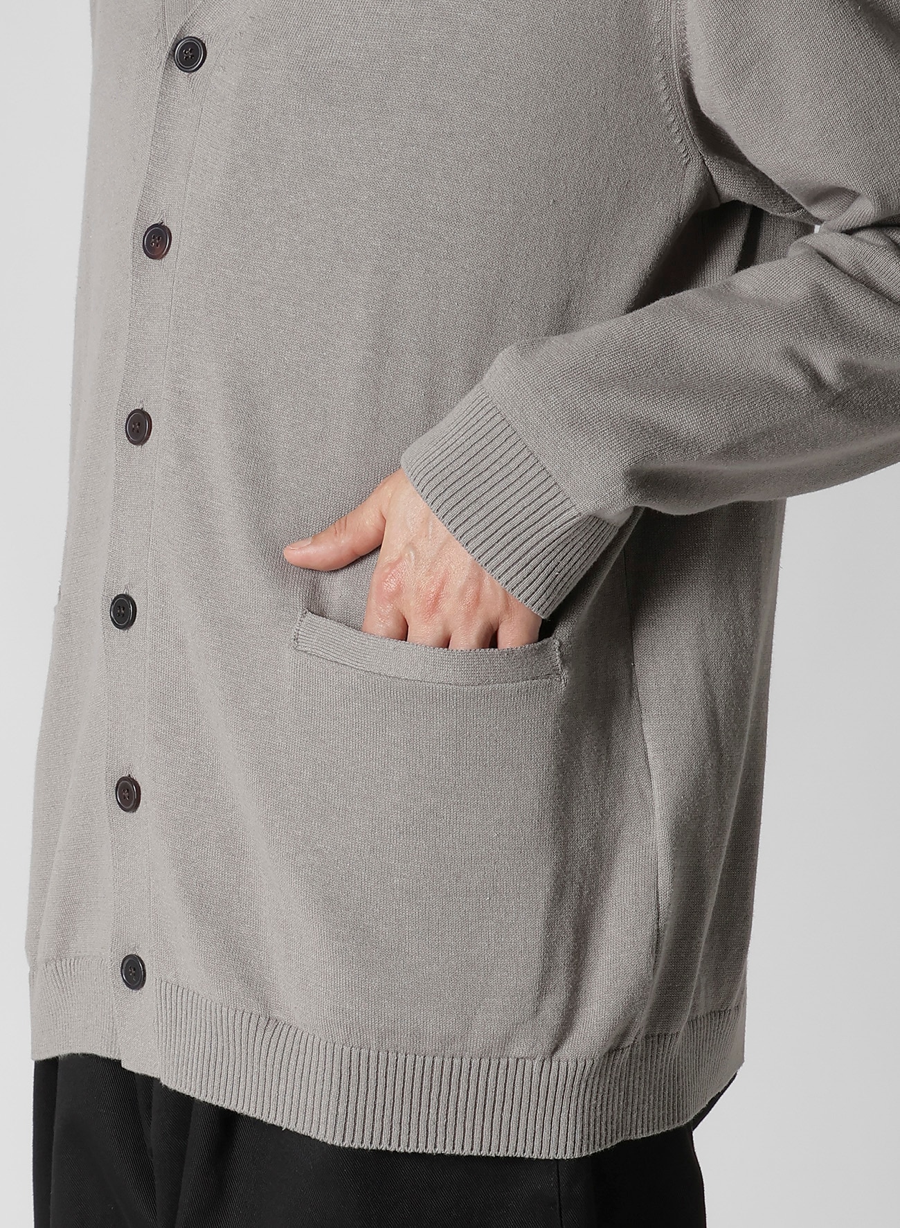 Y's for men INTERSIA LOGO CARDIGAN_5