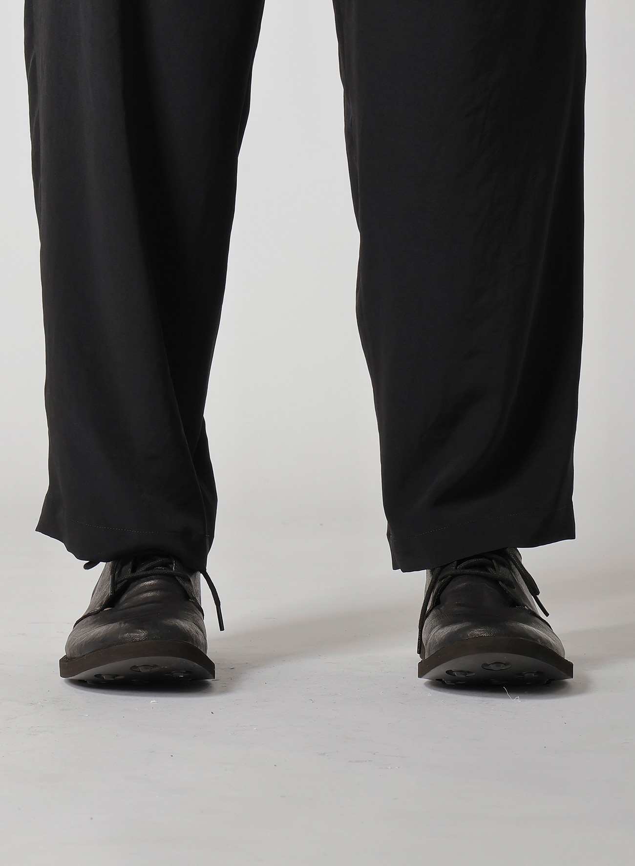 TA TUXEDO PANTS WITH RIGHT LEG POCKET(L Black): Y's for men