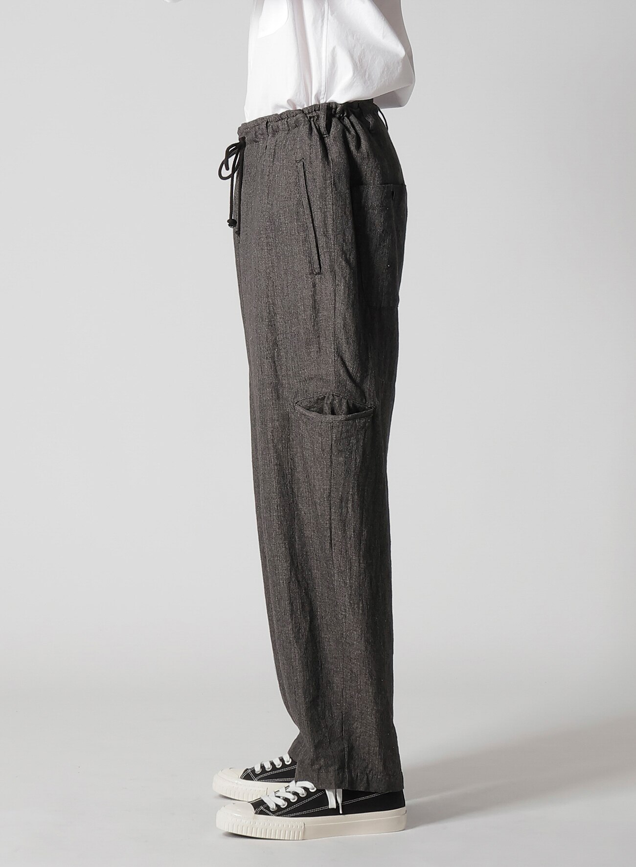 HEATHER KHADI PANTS WITH RIGHT AND LEFT LEG POCKETS_12