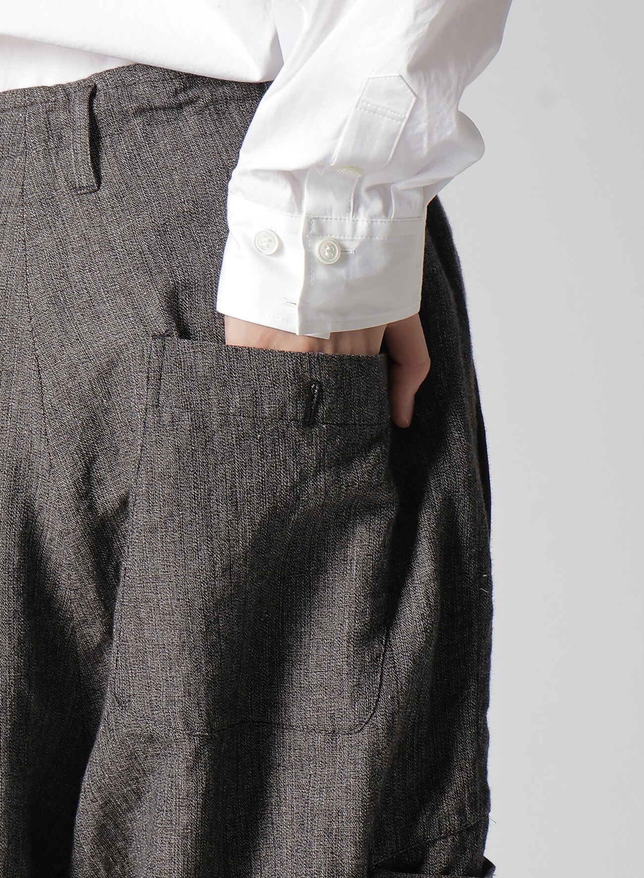 HEATHER KHADI PANTS WITH RIGHT AND LEFT LEG POCKETS_6