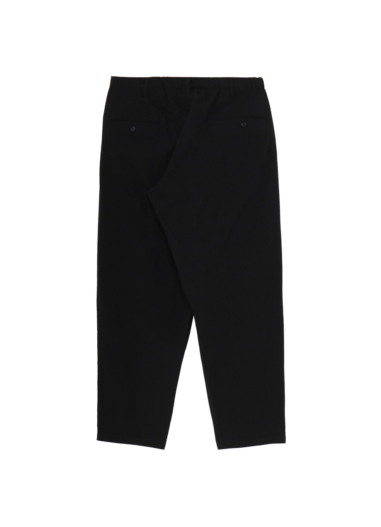 WAIST STRING PANTS WITH COTTON LINEN UNEVEN YARN CANVAS_2