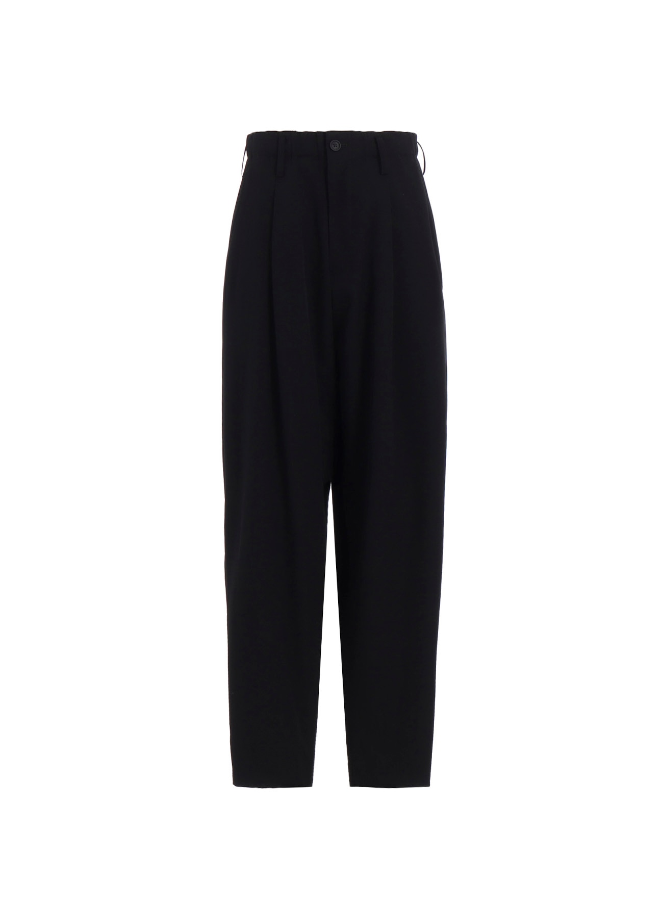 WOOL GABARDINE WAIST STRING PANTS_10