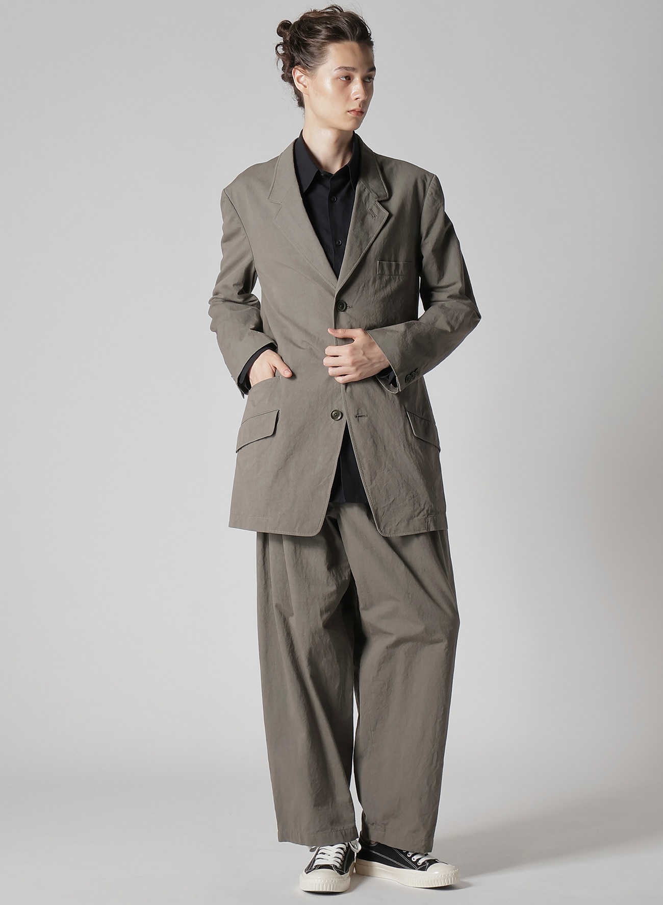 January 11, 10:00(JST) Release】COTTON POPLIN PANTS WITH SIDE TAPE DETAIL_6