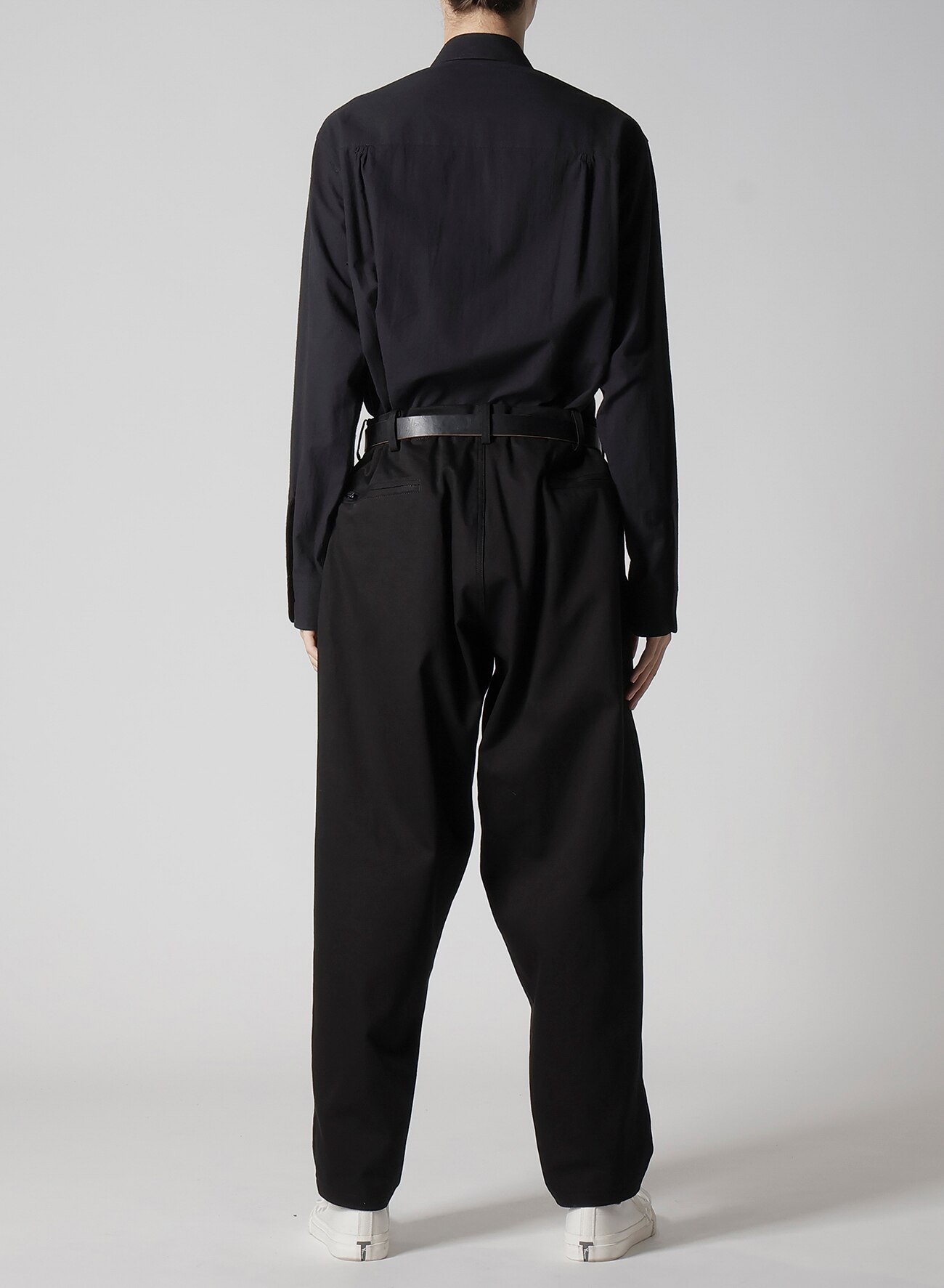 KATSURAGI PANTS WITH SIDE ZIP(M Black): Y's for men
