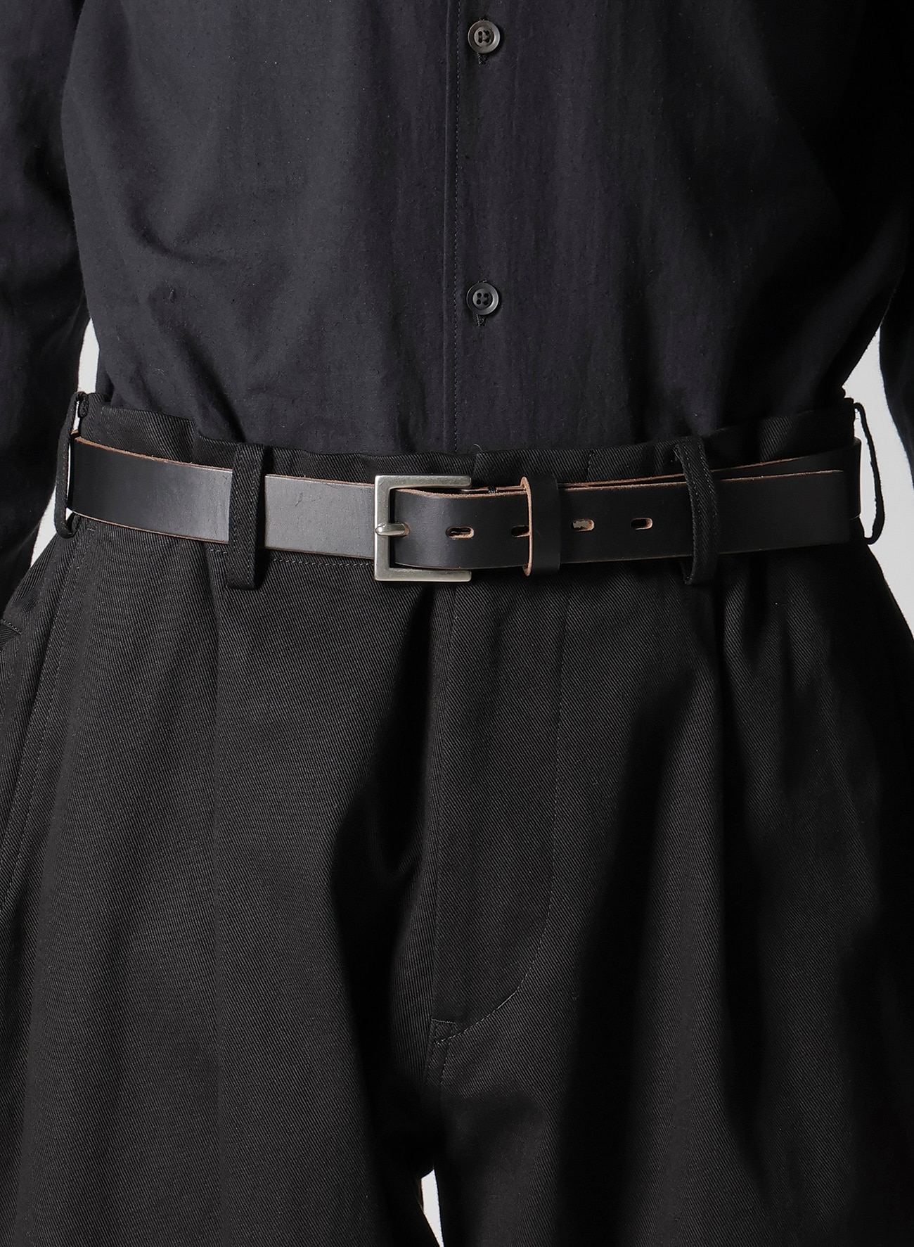 KATSURAGI PANTS WITH SIDE ZIP(S Black): Y's for men