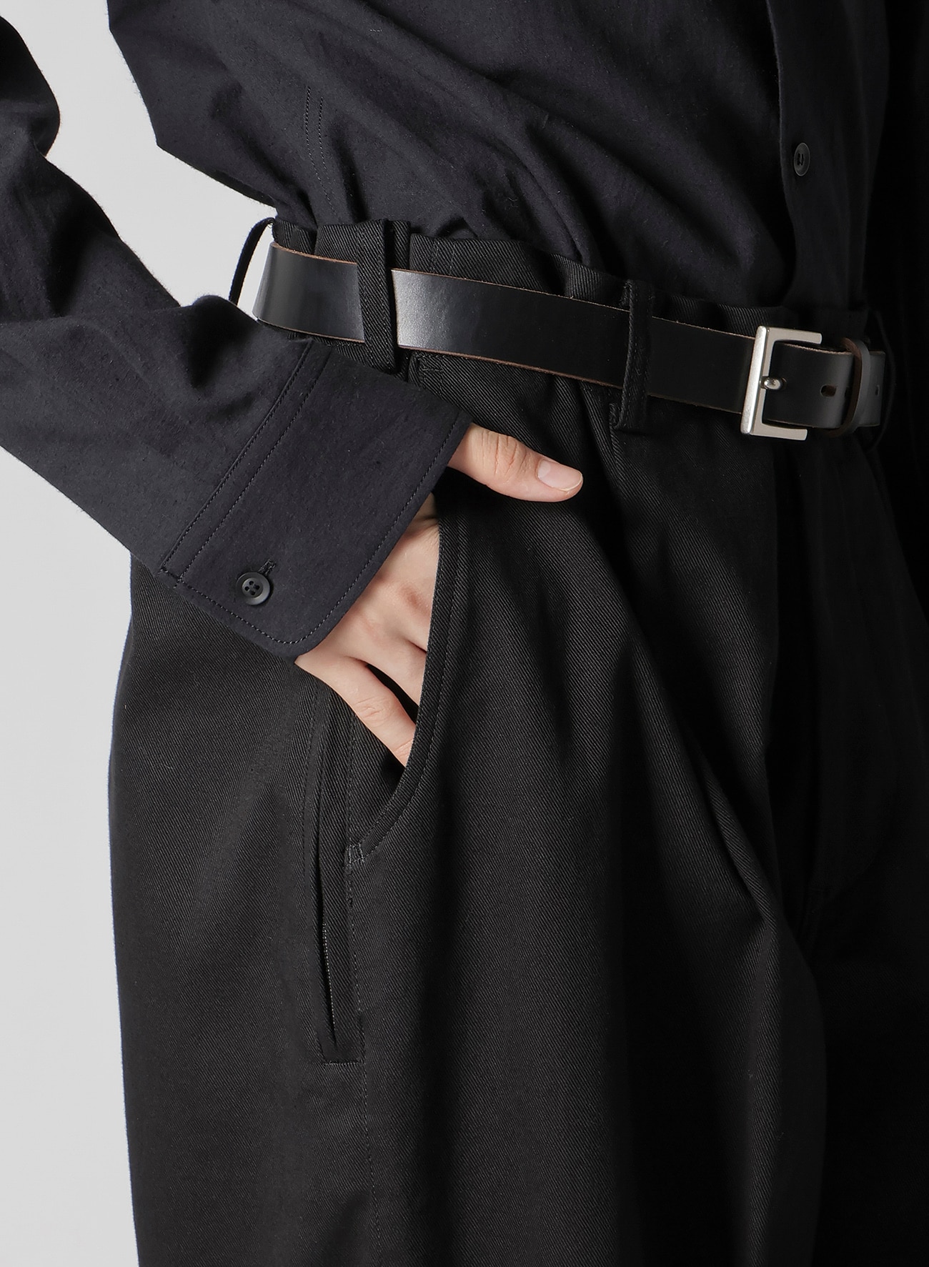 #y's パンツ KATSURAGI PANTS WITH SIDE ZIP(M Black): Y's for men