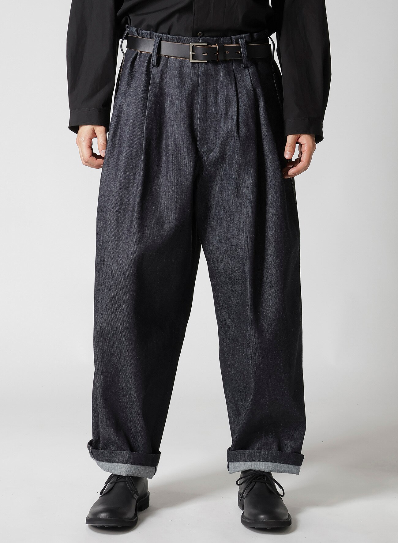 【January 11, 10:00(JST)  Release】13oz UNEVEN YARN DENIM PANTS WITH COLOR COMBI STITCH_1