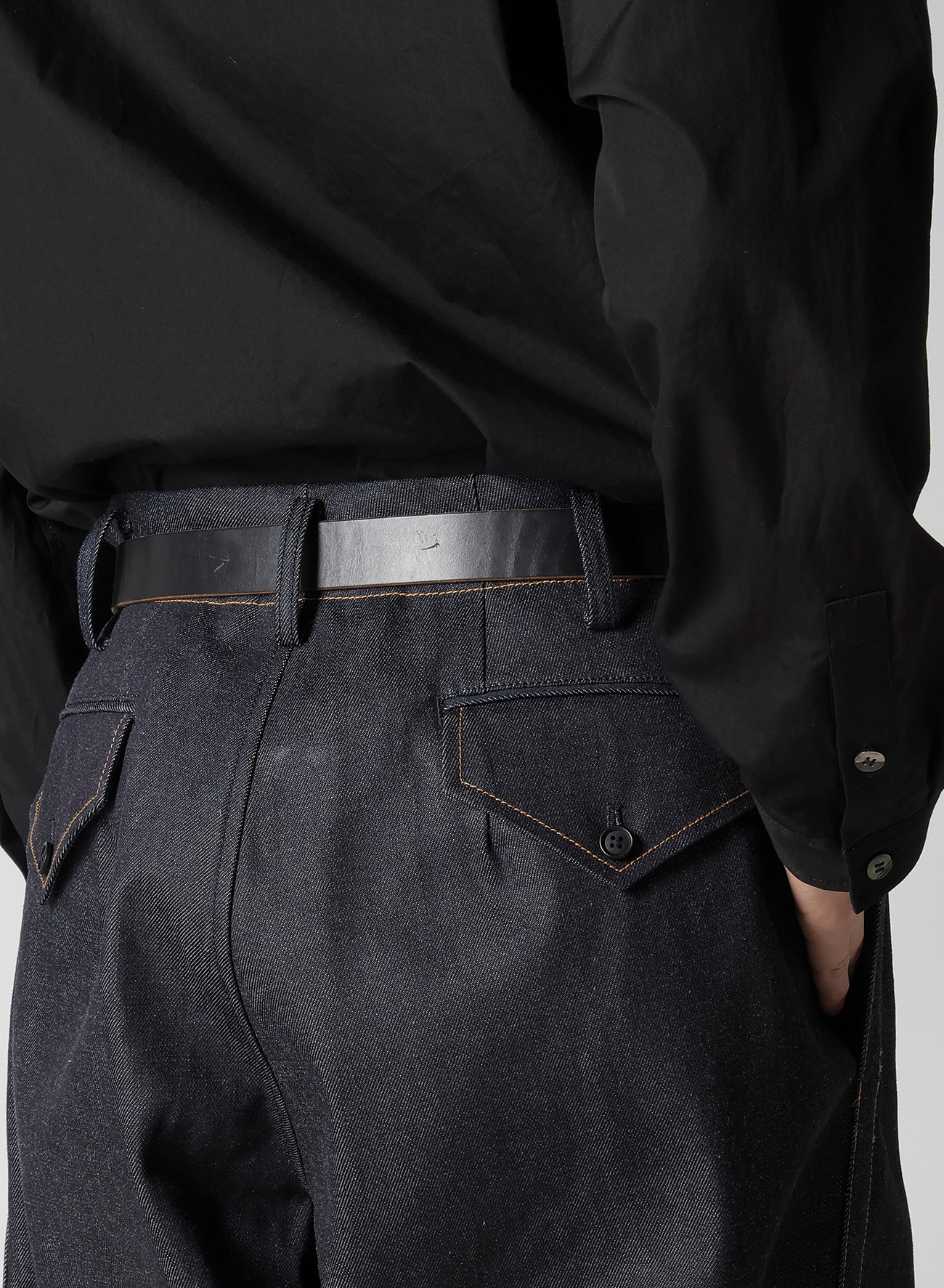 【January 11, 10:00(JST)  Release】13oz UNEVEN YARN DENIM PANTS WITH COLOR COMBI STITCH_4