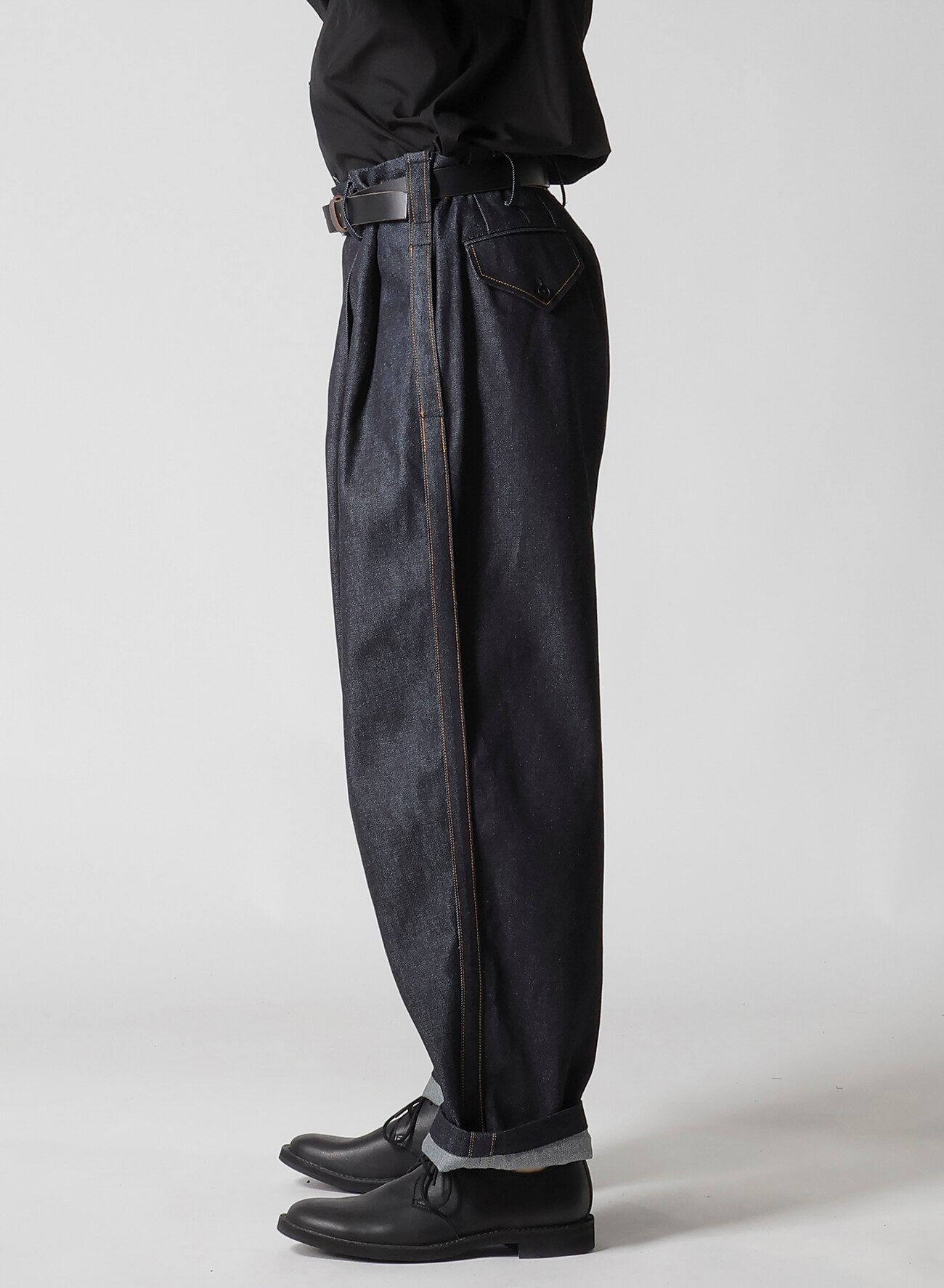 【January 11, 10:00(JST)  Release】13oz UNEVEN YARN DENIM PANTS WITH COLOR COMBI STITCH_9