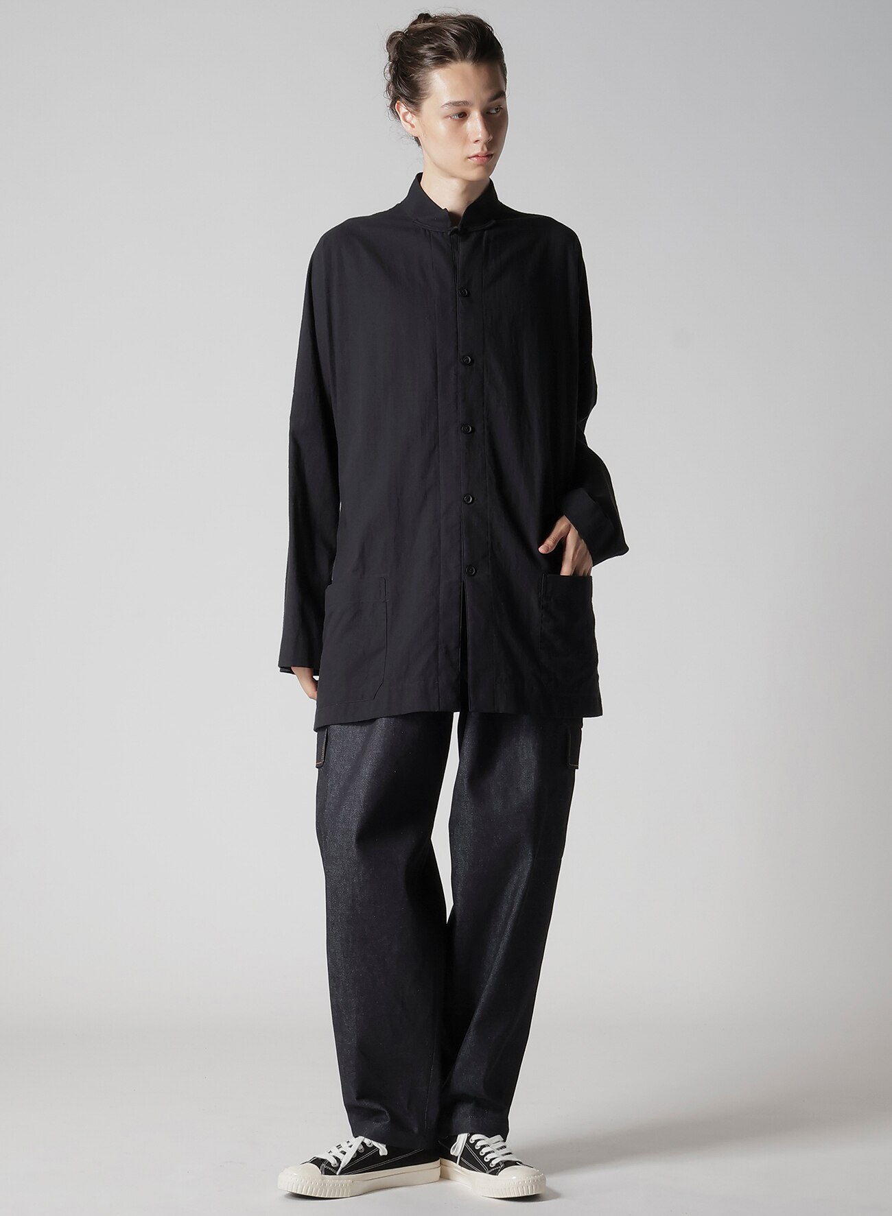 January 11, 10:00(JST) Release] 13oz UNEVEN YARN DENIM TUCK PANTS WITH COLOR COMBI STITCH_8