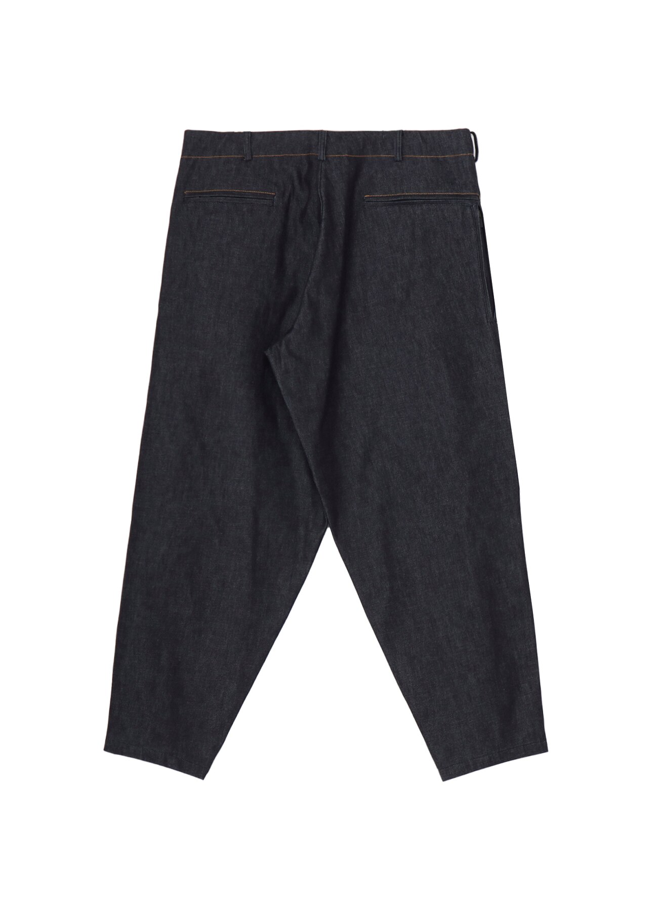 13oz UNEVEN YARN DENIM PANTS WITH COLOR COMBI SIDE ZIP_13