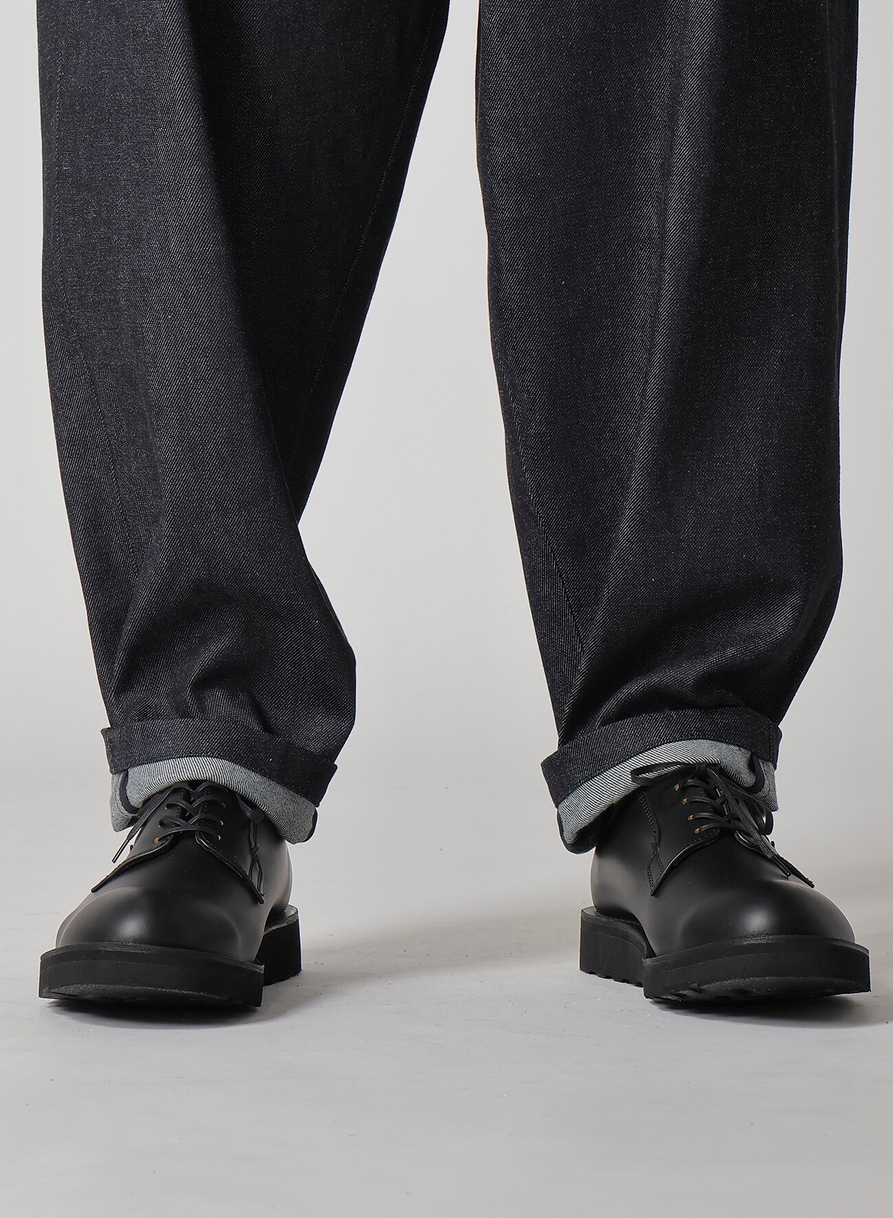 13oz UNEVEN YARN DENIM PANTS WITH COLOR COMBI SIDE ZIP_6