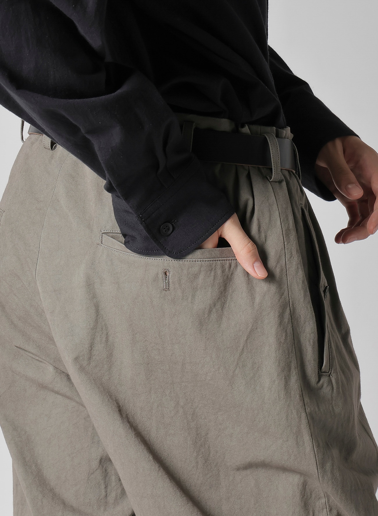 January 11, 10:00(JST) Release】COTTON POPLIN PANTS WITH WAIST GATHERED_4