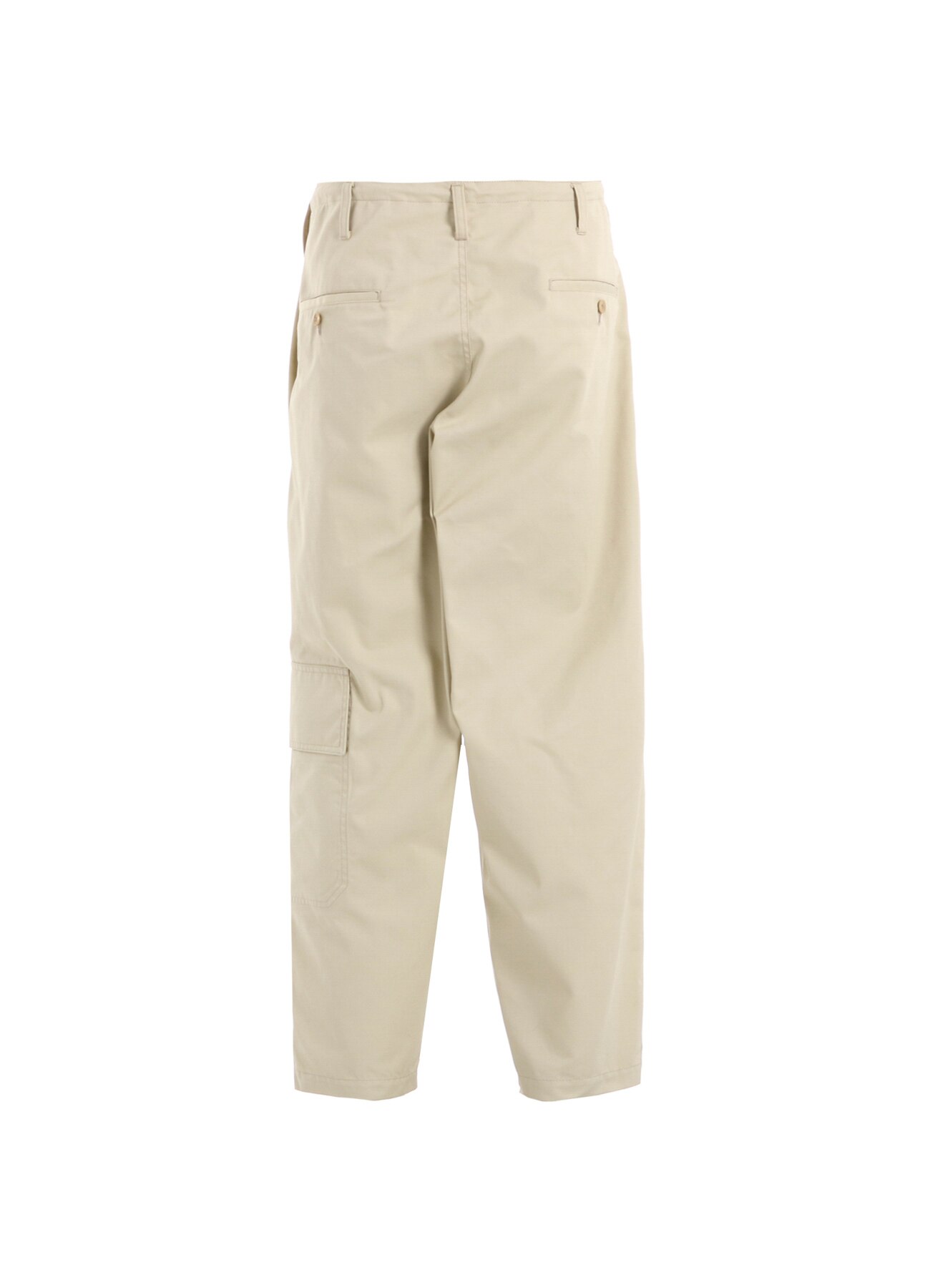 全日本送料無料 WITH PANTS TWILL T/C SIDE men for Y's Beige): TUCK(S SEAM パンツ
