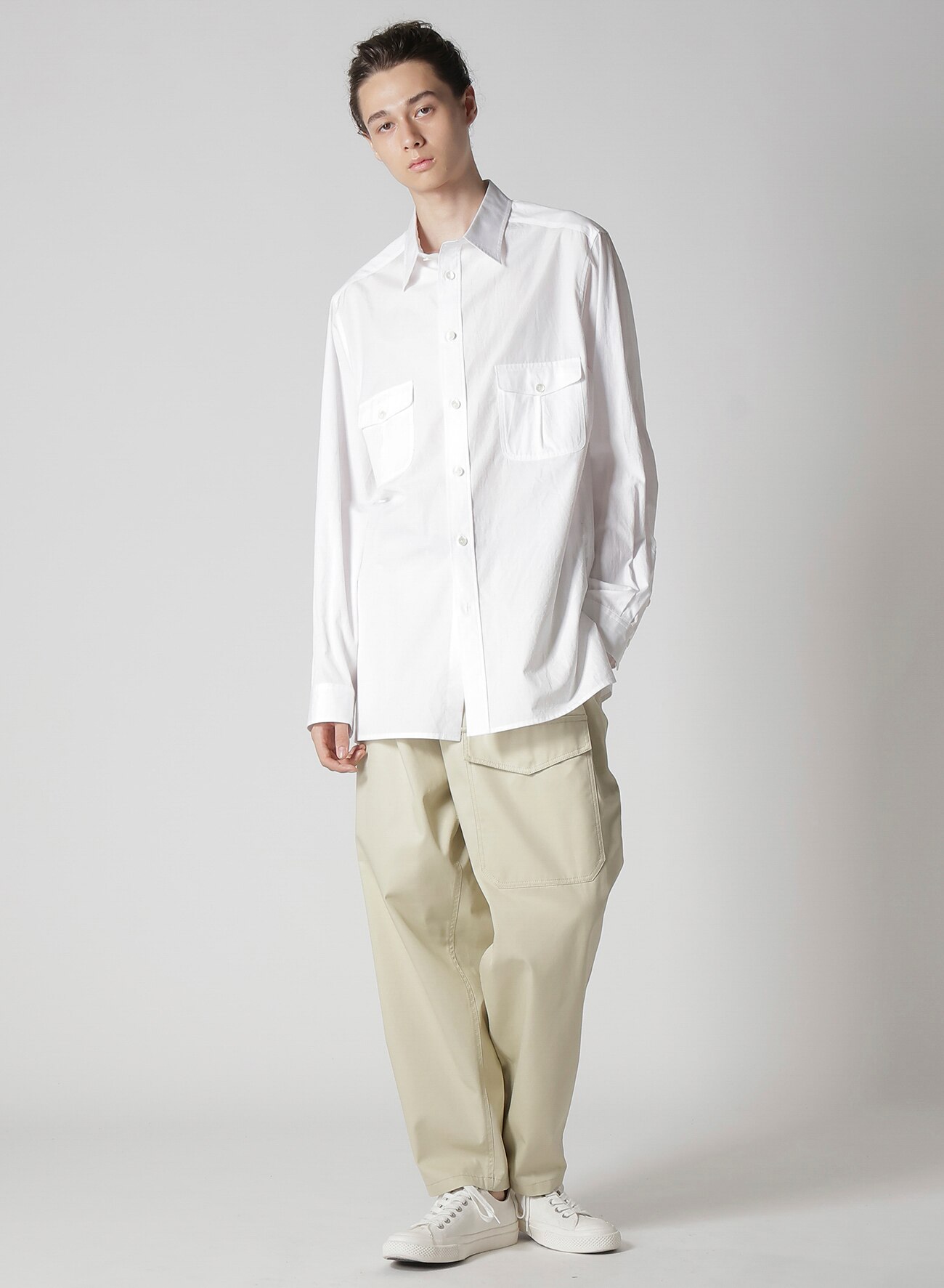 T/C TWILL WORK PANTS WITH STRING_9