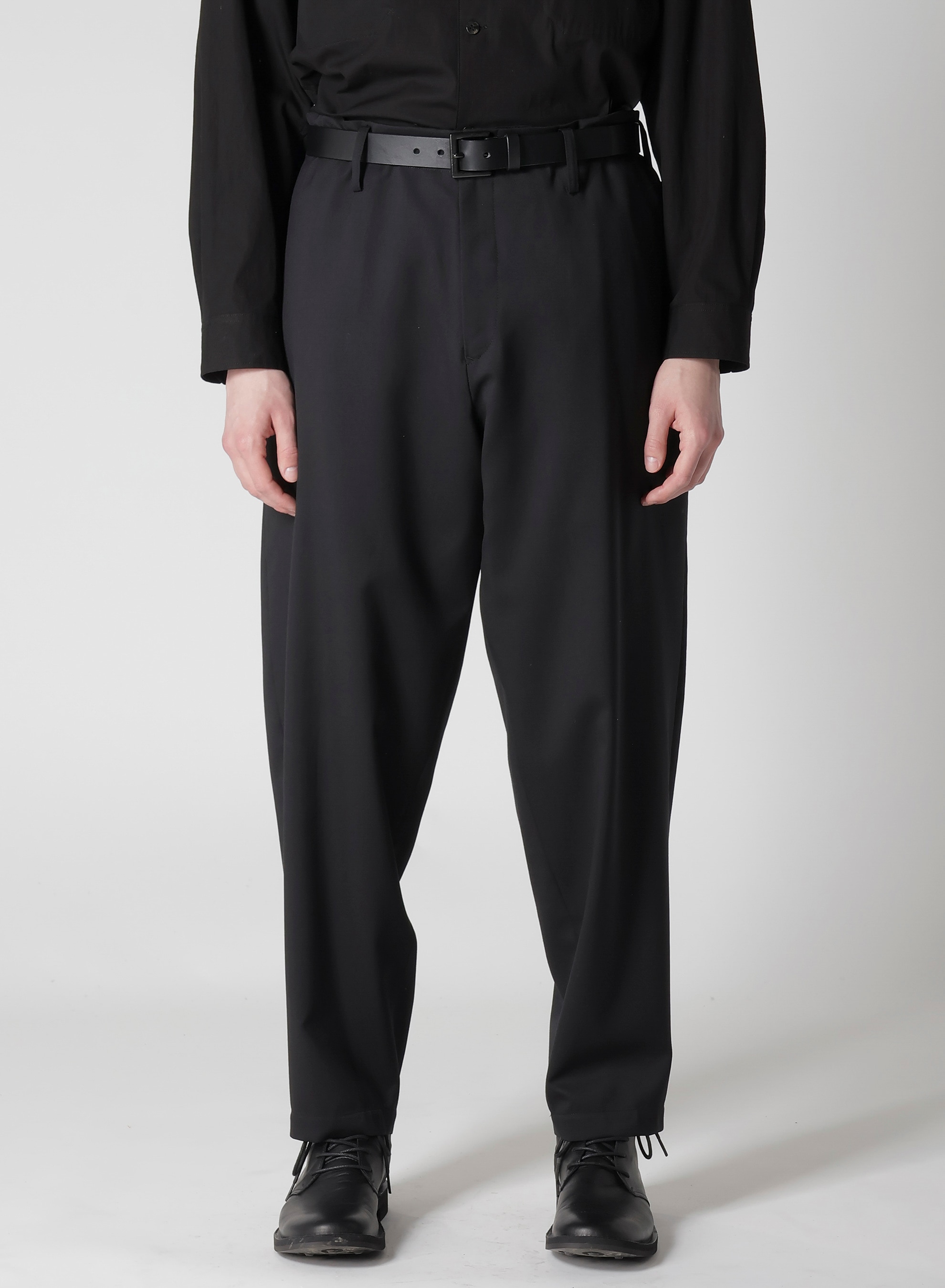 SUIT GABARDINE PANTS WITH SIDE TUCK_3