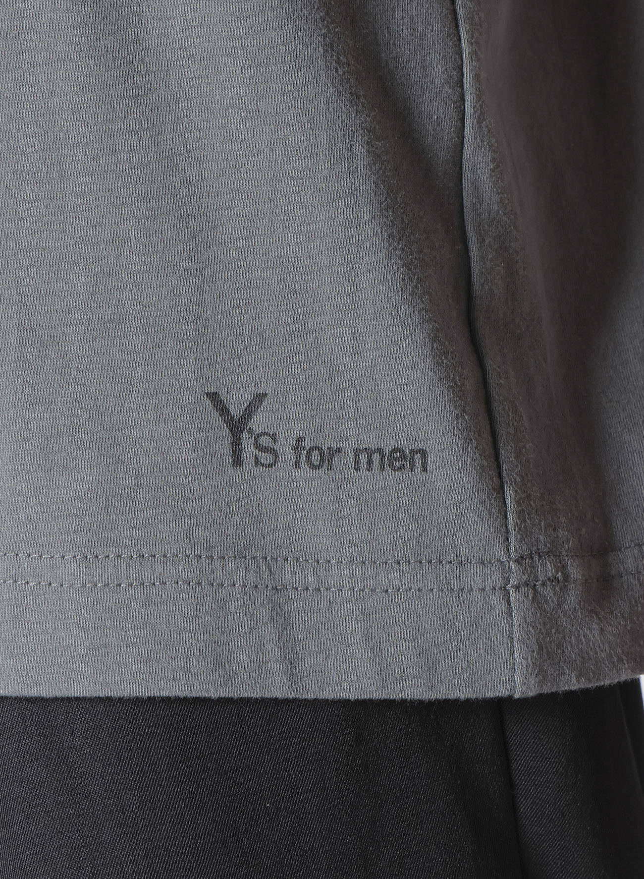 Y's for men LOGO PRINT SHORT SLEEVE T-SHIRTS(FREE SIZE Gray