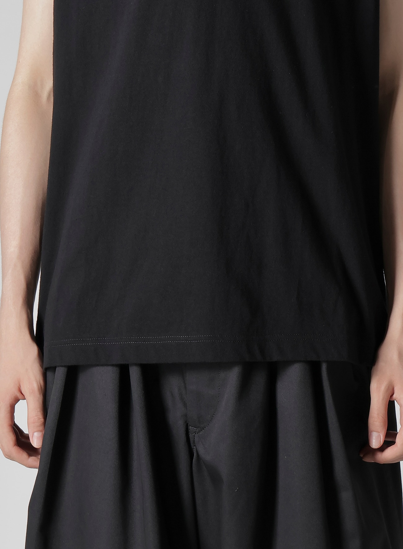 Y's for men LOGO PRINT SLEEVELESS T-SHIRTS_4