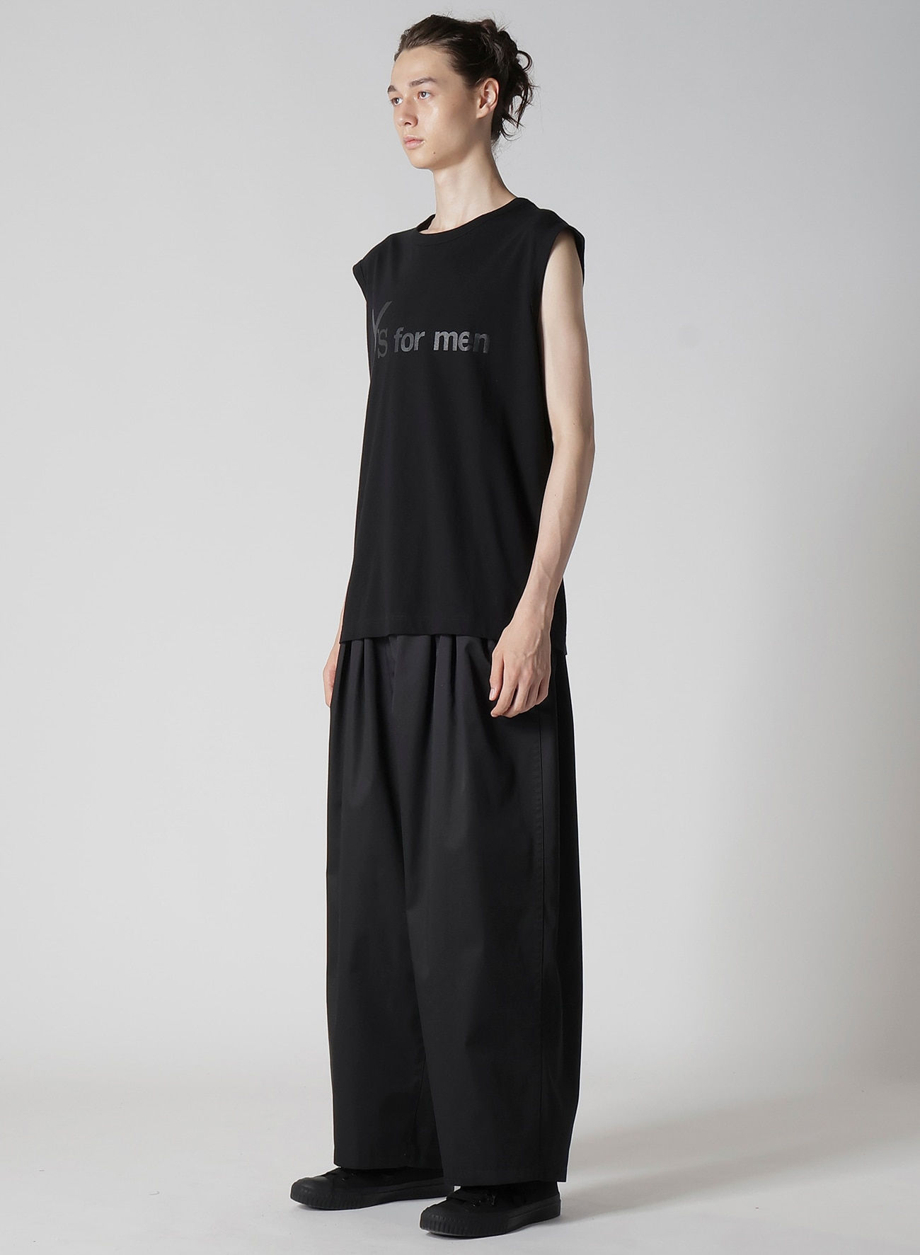 Y's for men LOGO PRINT SLEEVELESS T-SHIRTS_6