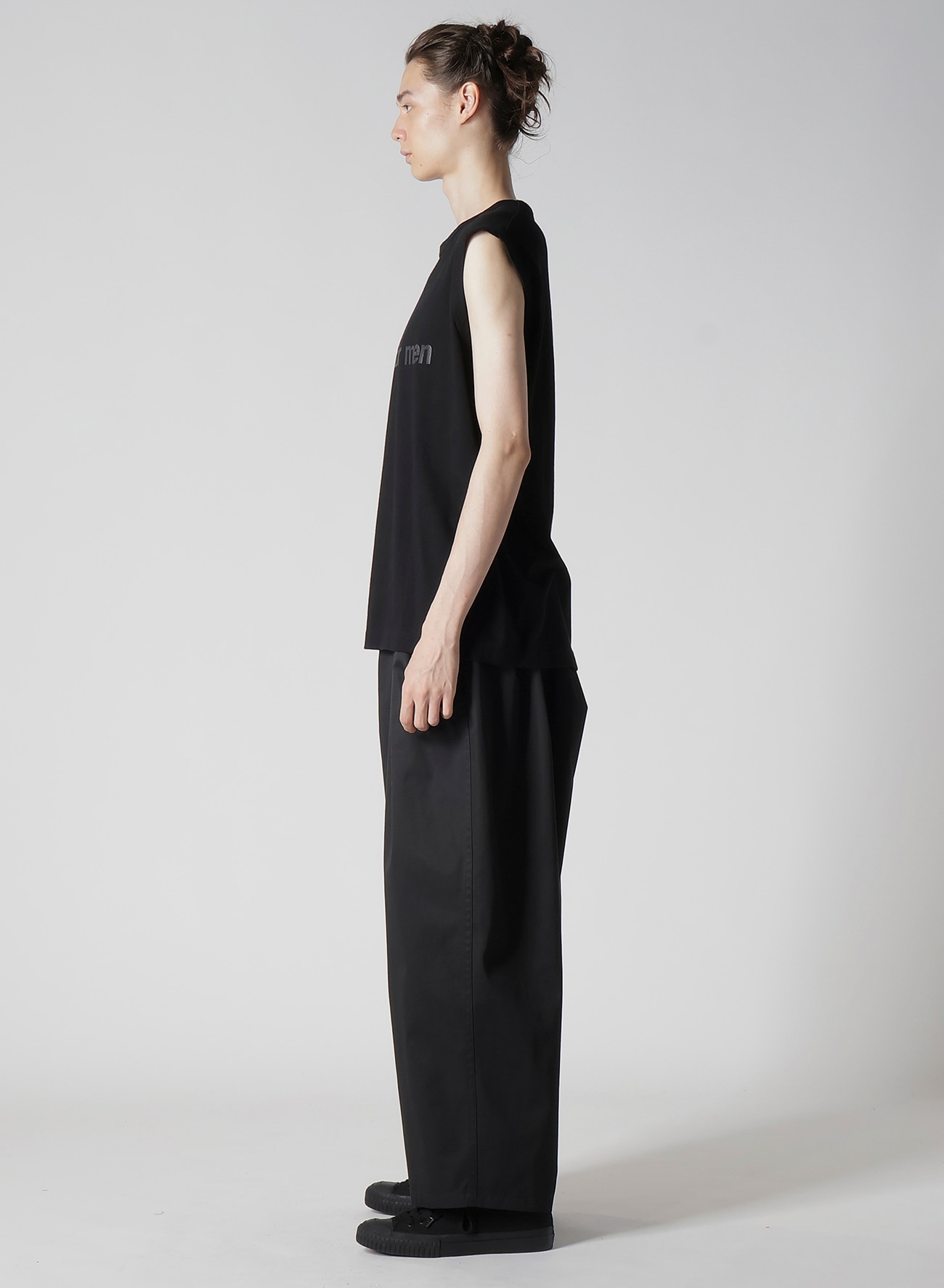 Y's for men LOGO PRINT SLEEVELESS T-SHIRTS_7