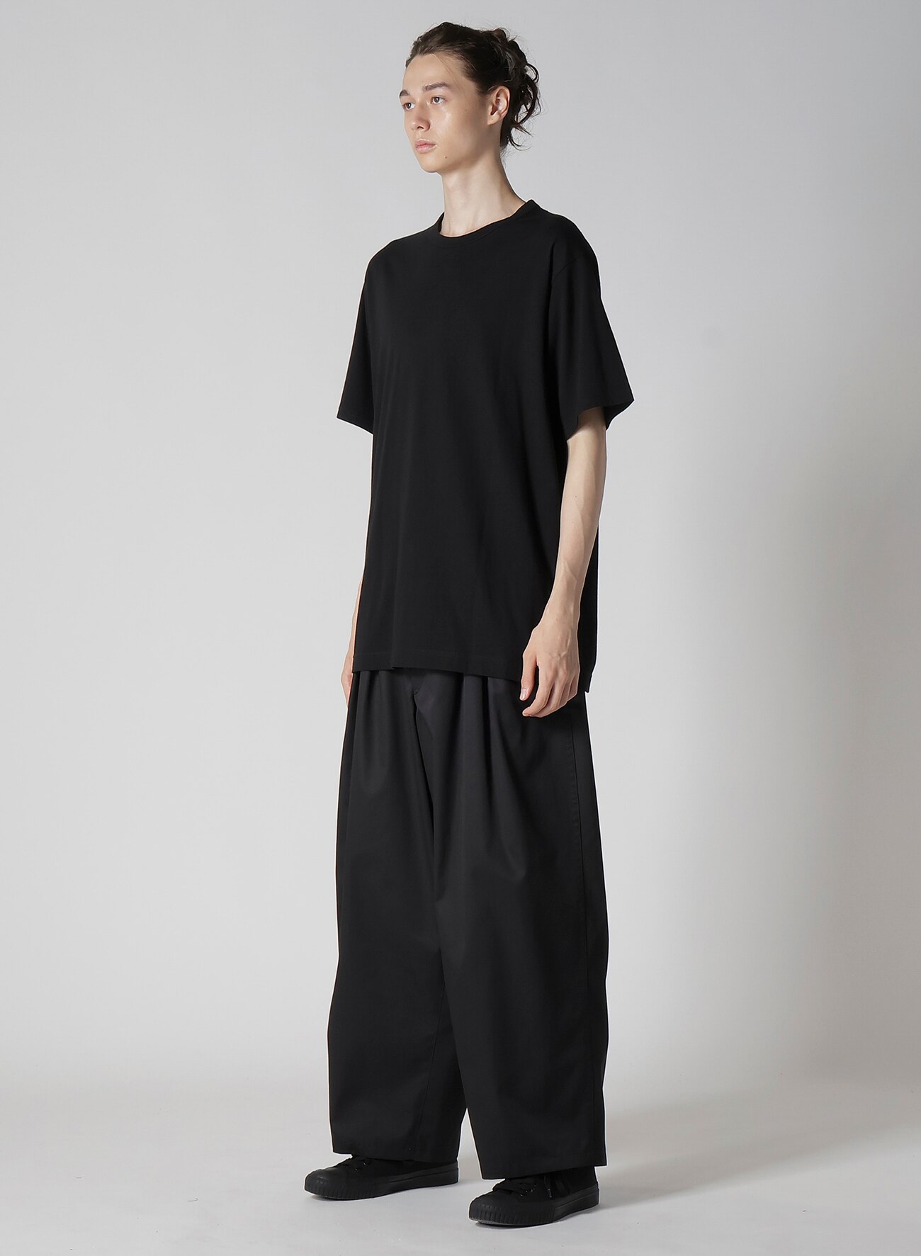 Y's for men LOGO BACK PRINT T-SHIRTS(FREE SIZE Black): Y's