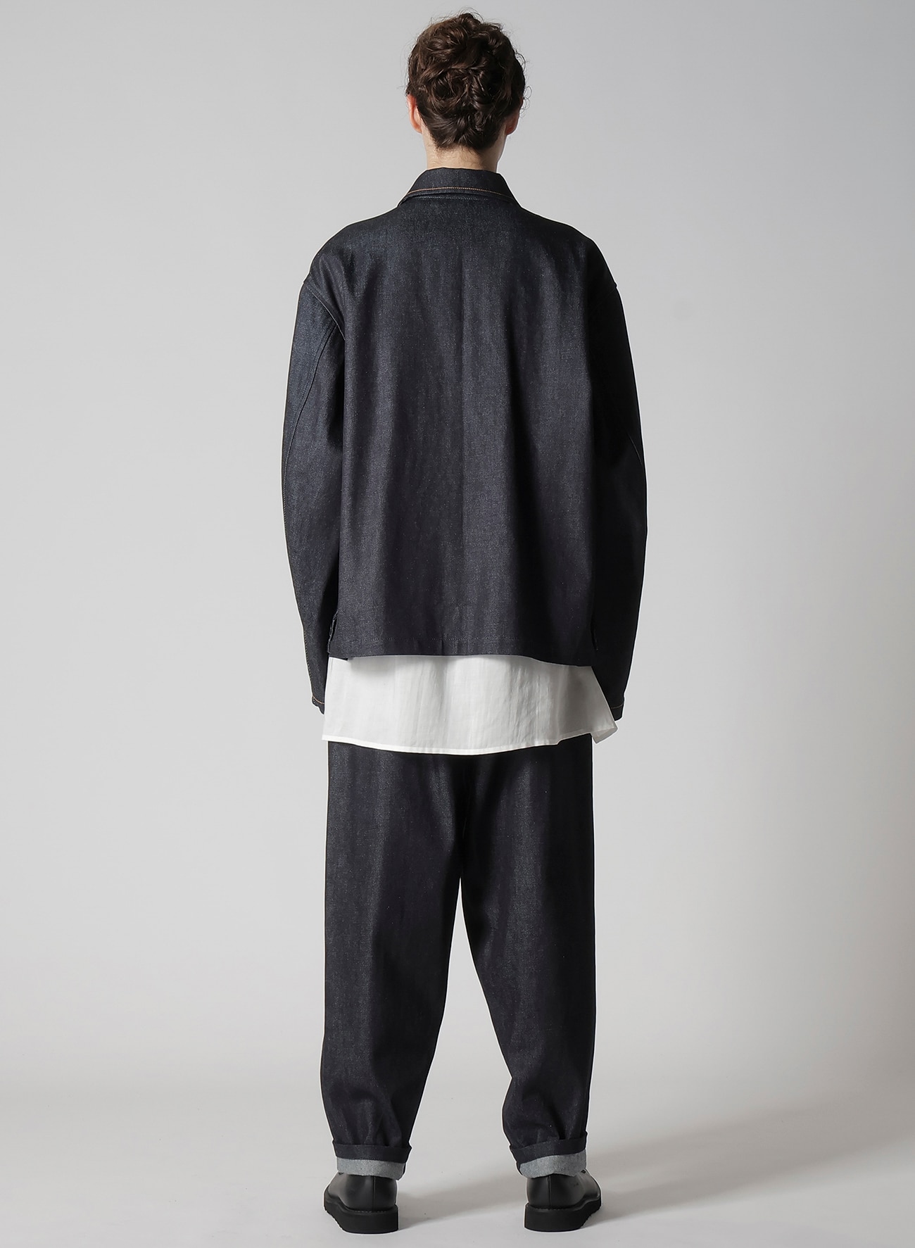 January 11, 10:00(JST) Release] 13oz UNEVEN YARN DENIM BLOUSON WITH COLLOR COMBI_10