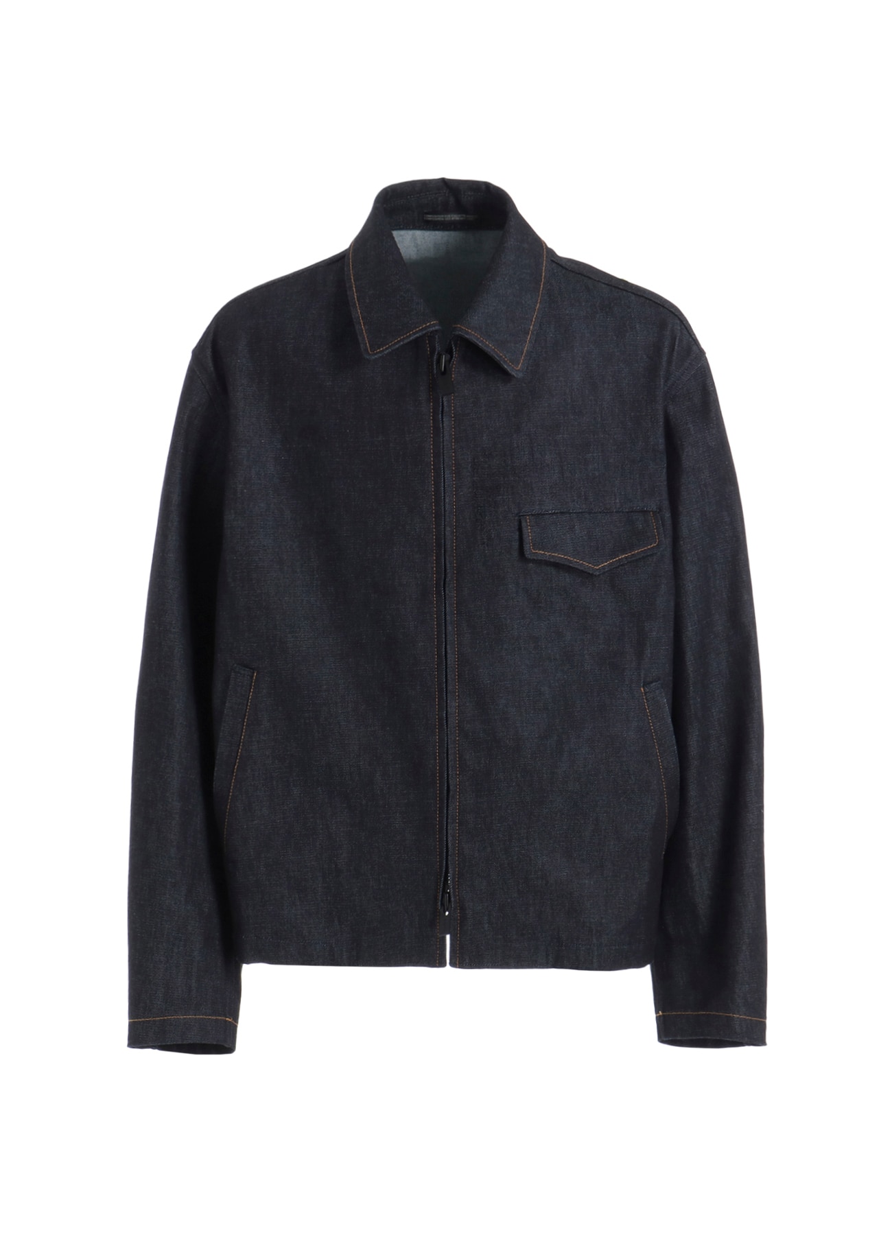 January 11, 10:00(JST) Release] 13oz UNEVEN YARN DENIM BLOUSON WITH COLLOR COMBI