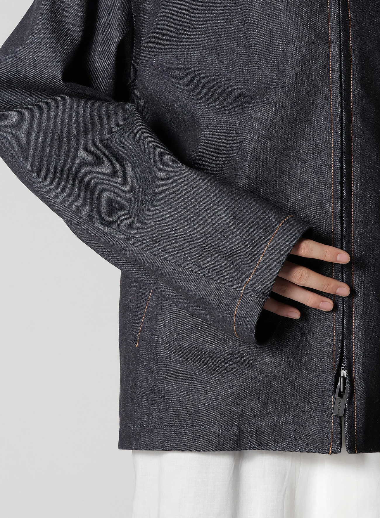 January 11, 10:00(JST) Release] 13oz UNEVEN YARN DENIM BLOUSON WITH COLLOR COMBI_3