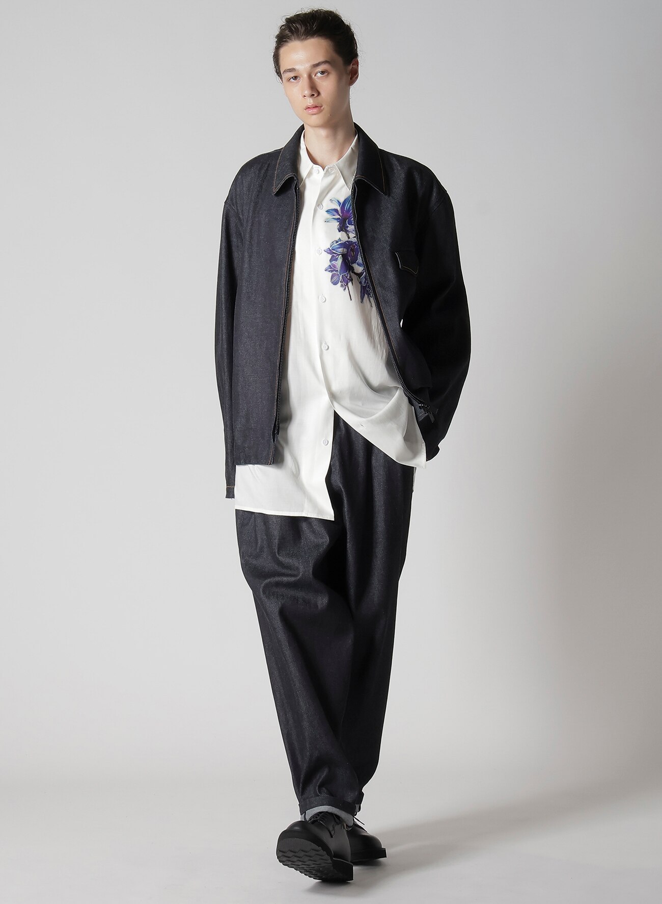 January 11, 10:00(JST) Release] 13oz UNEVEN YARN DENIM BLOUSON WITH COLLOR COMBI_7