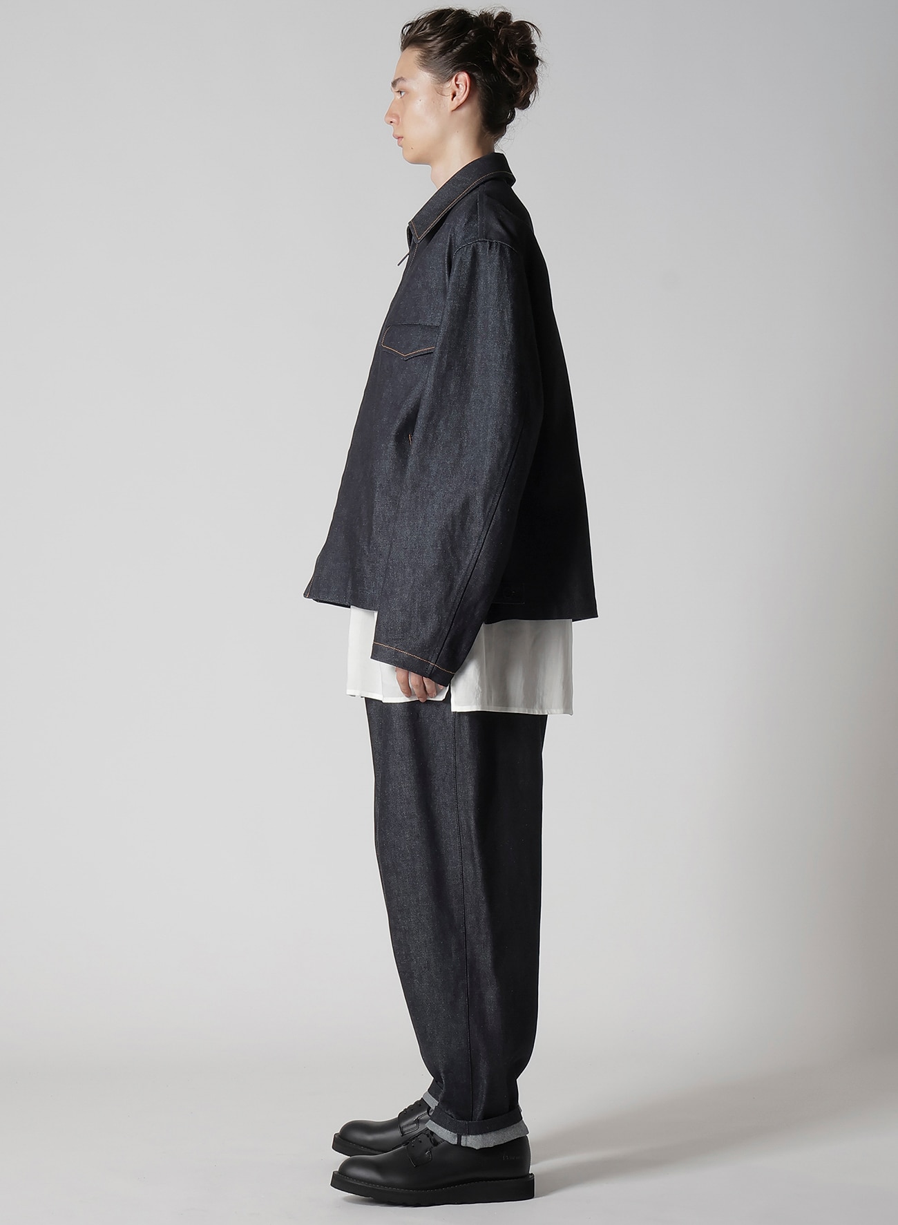 January 11, 10:00(JST) Release] 13oz UNEVEN YARN DENIM BLOUSON WITH COLLOR COMBI_9