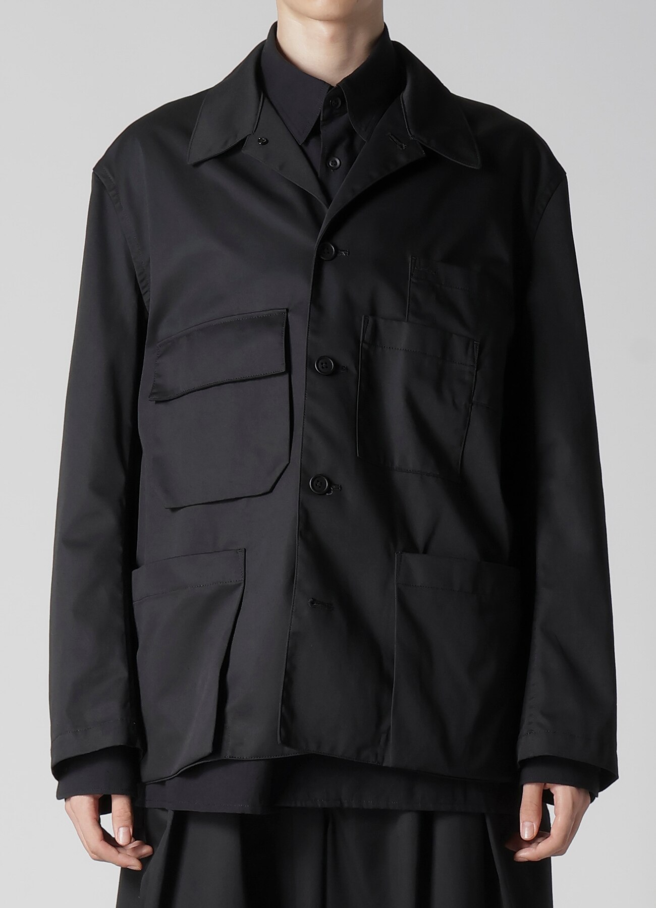 T/C TWILL LAYERED POCKET BLOUSON_4