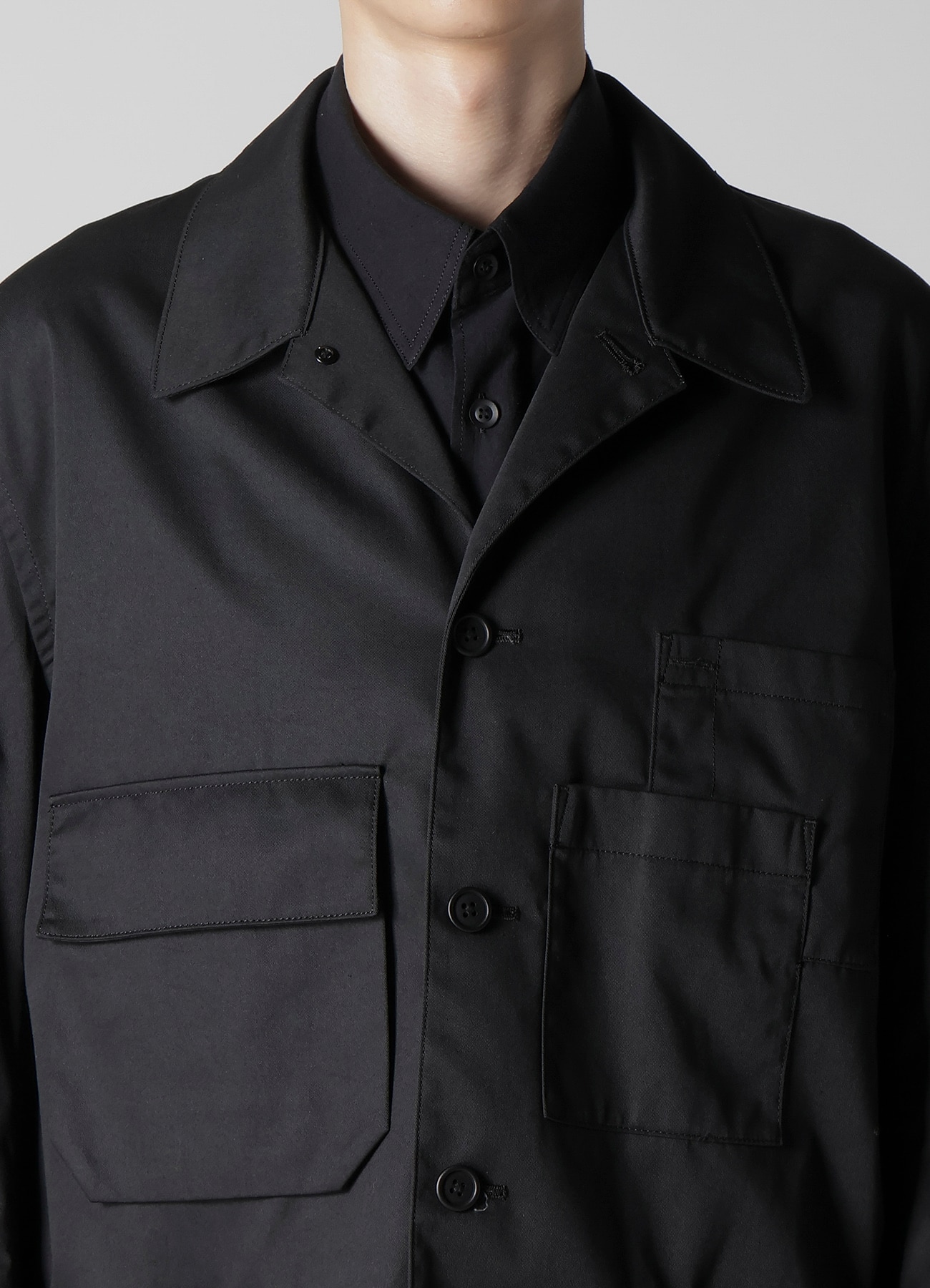 T/C TWILL LAYERED POCKET BLOUSON_5