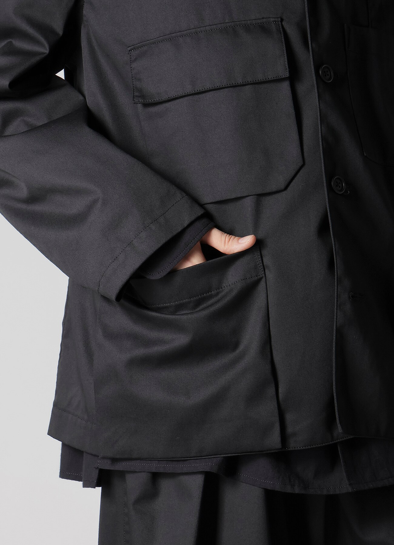 T/C TWILL LAYERED POCKET BLOUSON_8