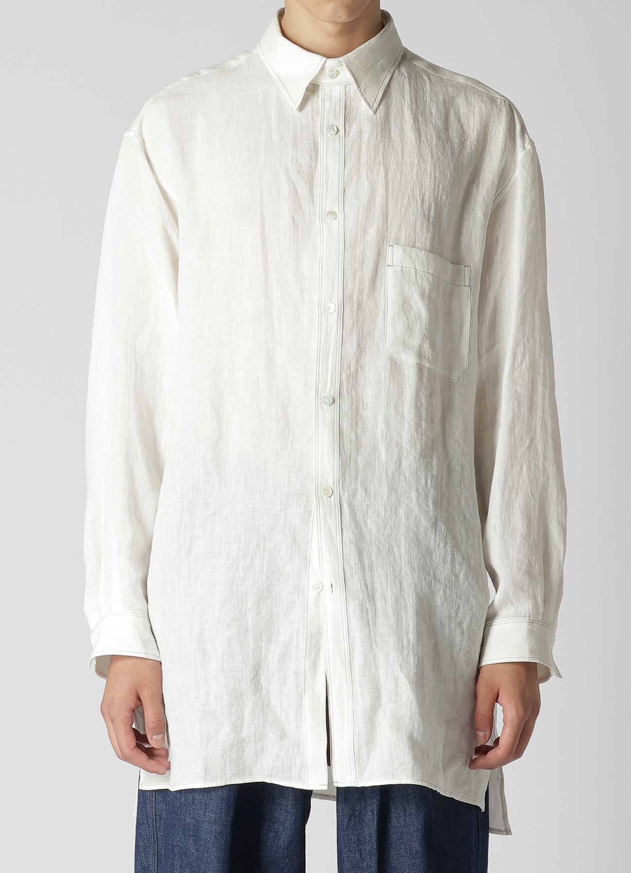 L'Or Asymmetry Collar Shirt エクリュ - トップス