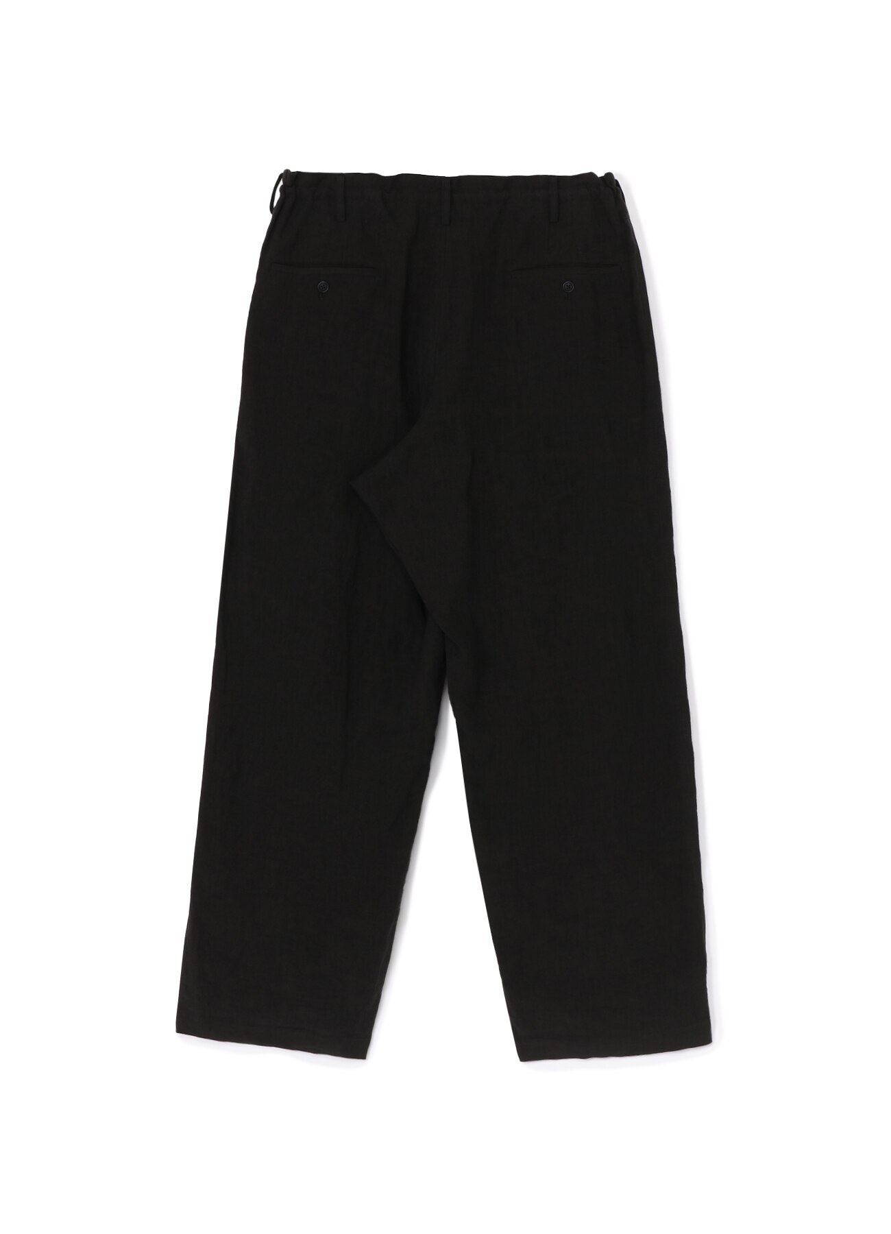 40 LINEN TRIPLE STITCH PANTS(S Black): Y's for men｜WILDSIDE YOHJI 