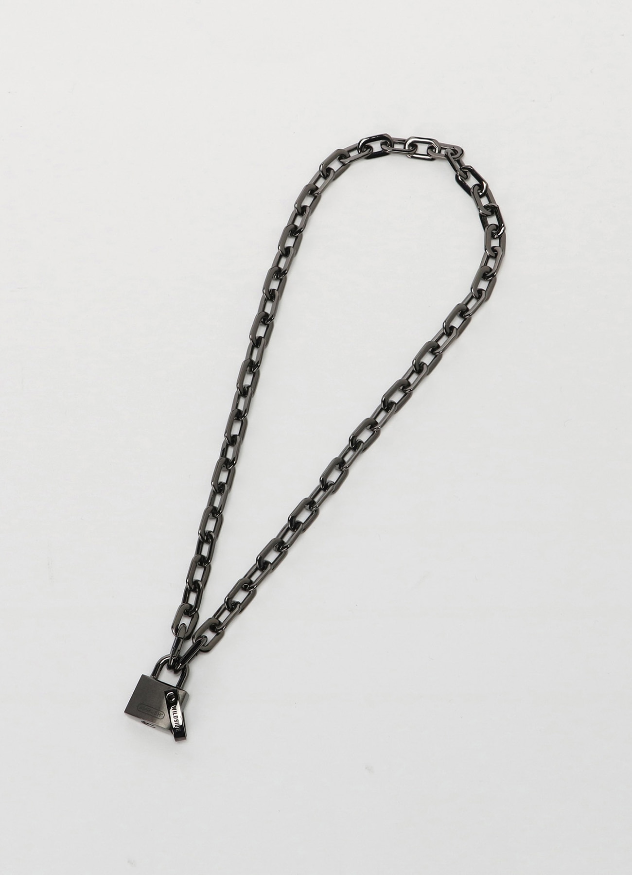 WILDSIDE × AMBUSH SAFETY PIN LINK BRACELET(FREE SIZE BLACK):  AMBUSH｜WILDSIDE YOHJI YAMAMOTO [Official