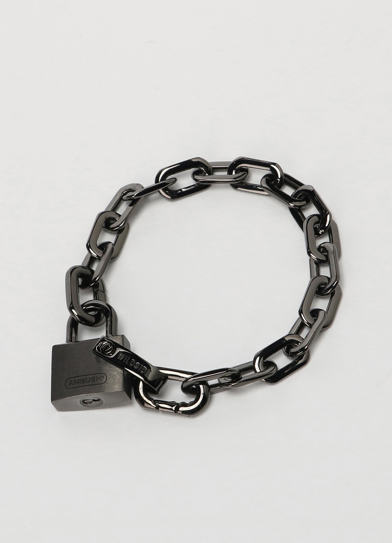 WILDSIDE × AMBUSH PADLOCK CHAIN NECKLACE(FREE SIZE BLACK): AMBUSH｜WILDSIDE  YOHJI YAMAMOTO [Official