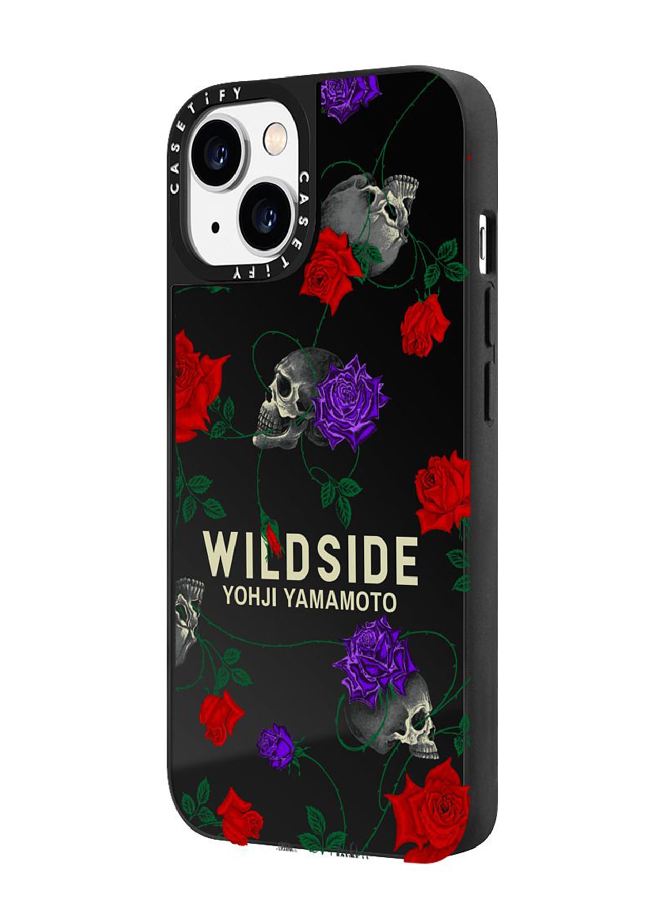 WILDSIDE×CASETiFY SKULL & ROSE iPhone case(Mirror/Black)